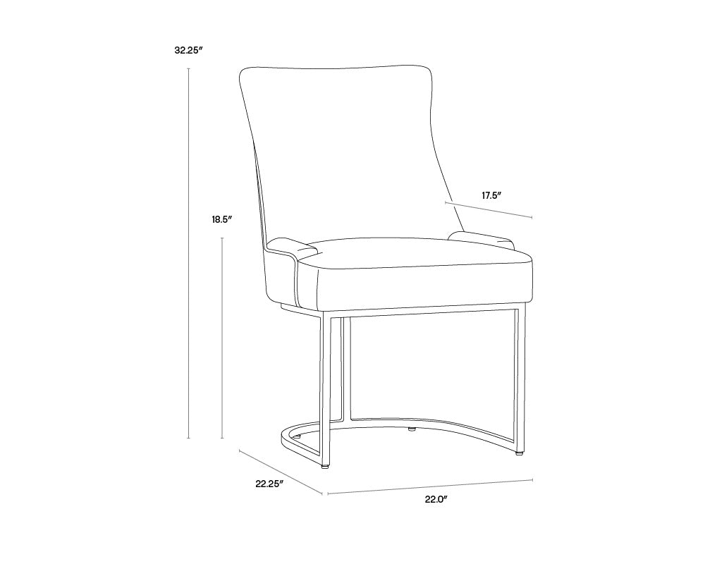 Florence Dining Chair - Bravo Metal