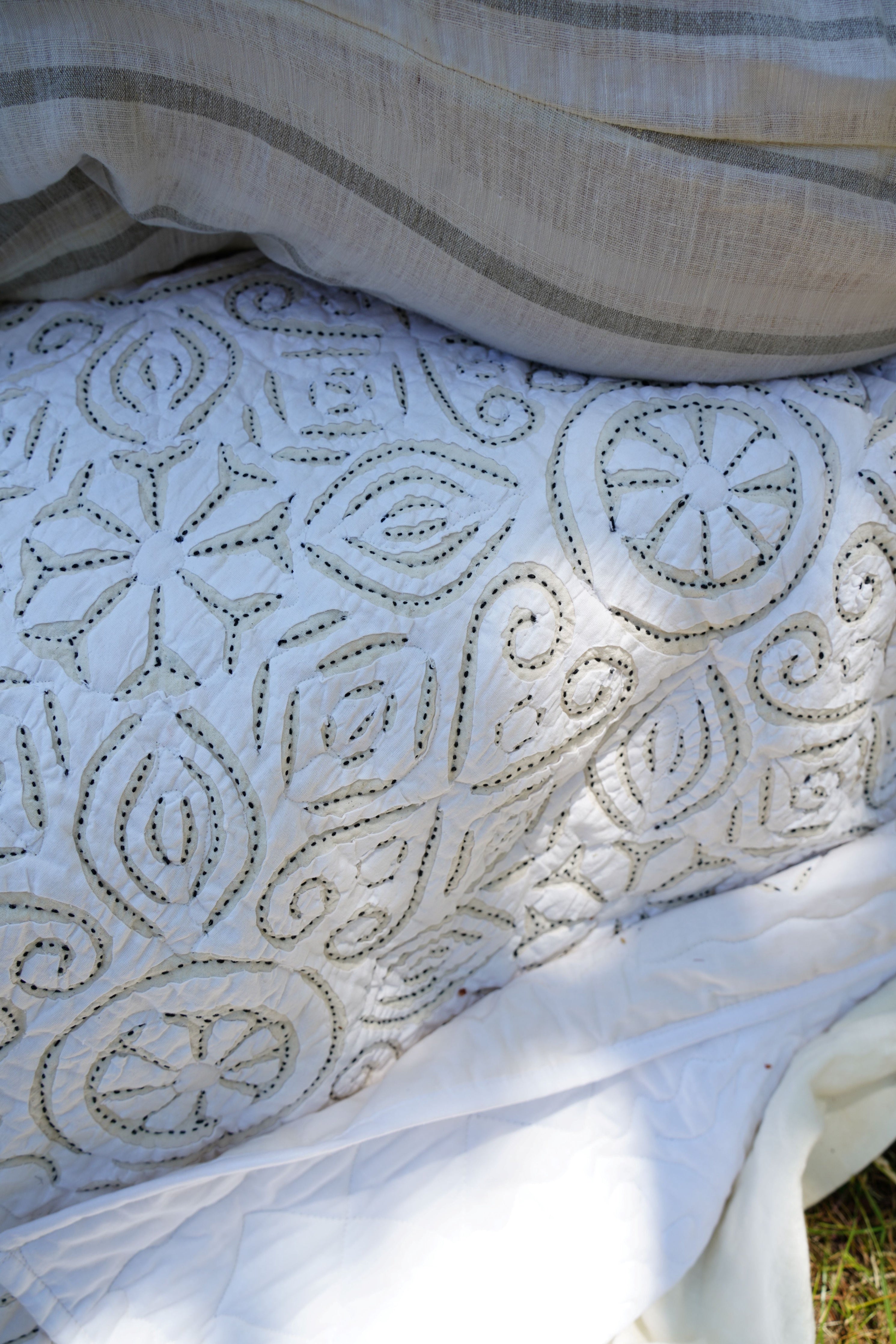 Liliette Cotton Cutwork Bed Quilt