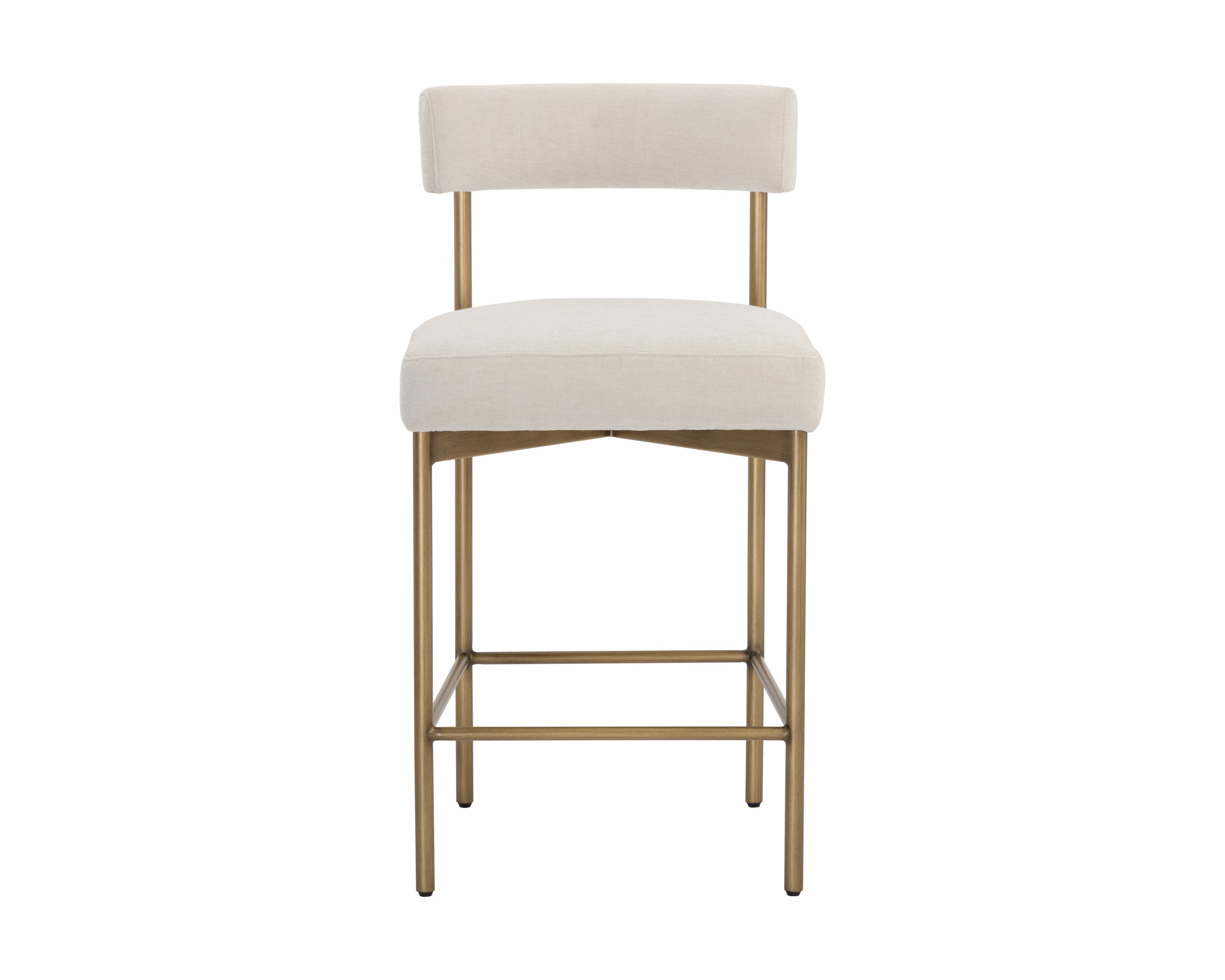 Seneca Counter Stool - Antique Brass - Danny Ivory