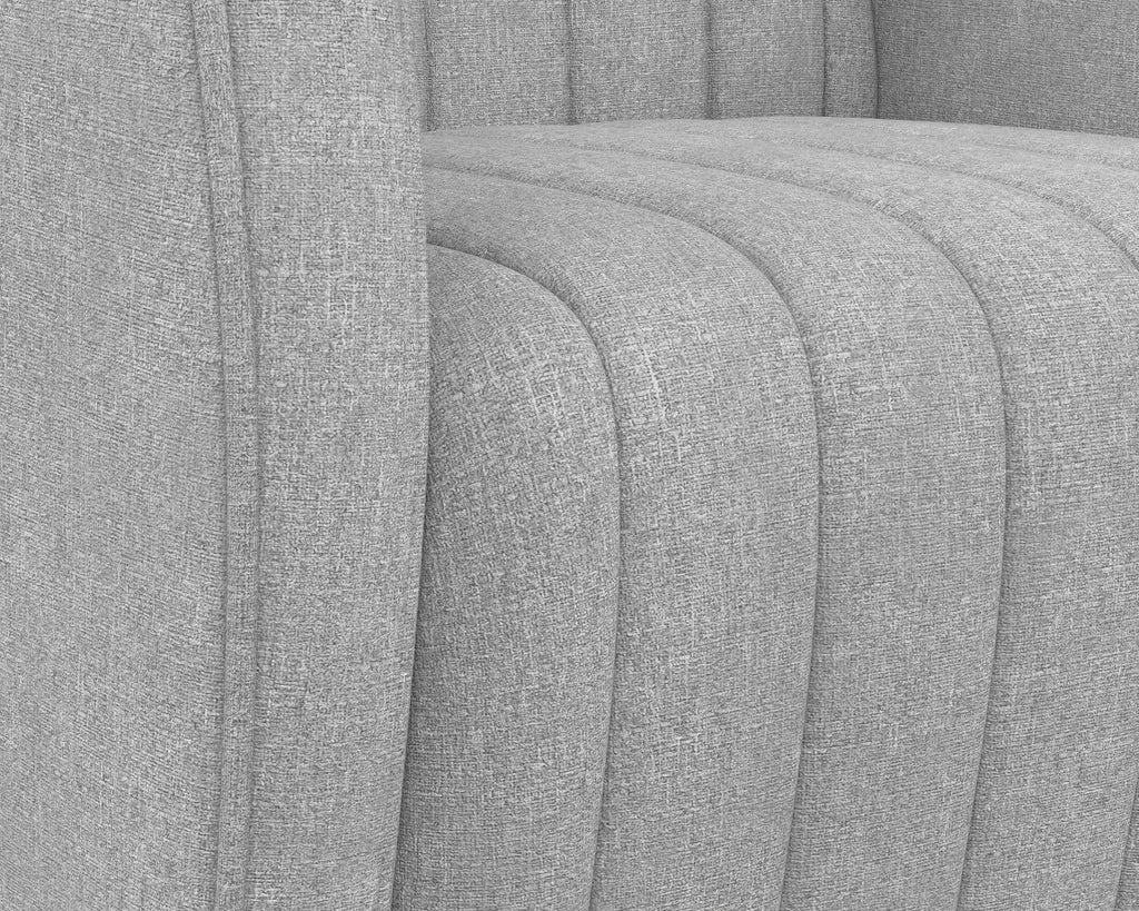 Garrison Swivel Lounge Chair - Liv Dove