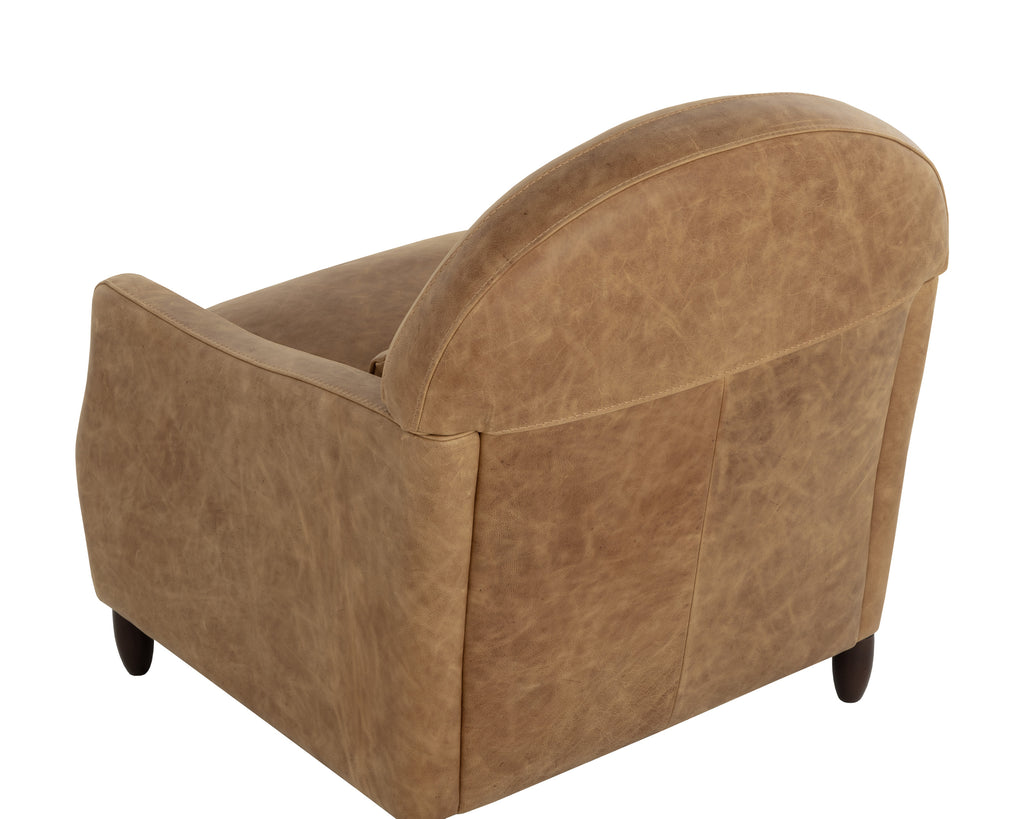 Cynthia Lounge Chair - Camel Leather