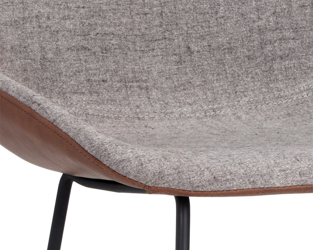 Mccoy Counter Stool - Cinnamon Brown / November Grey