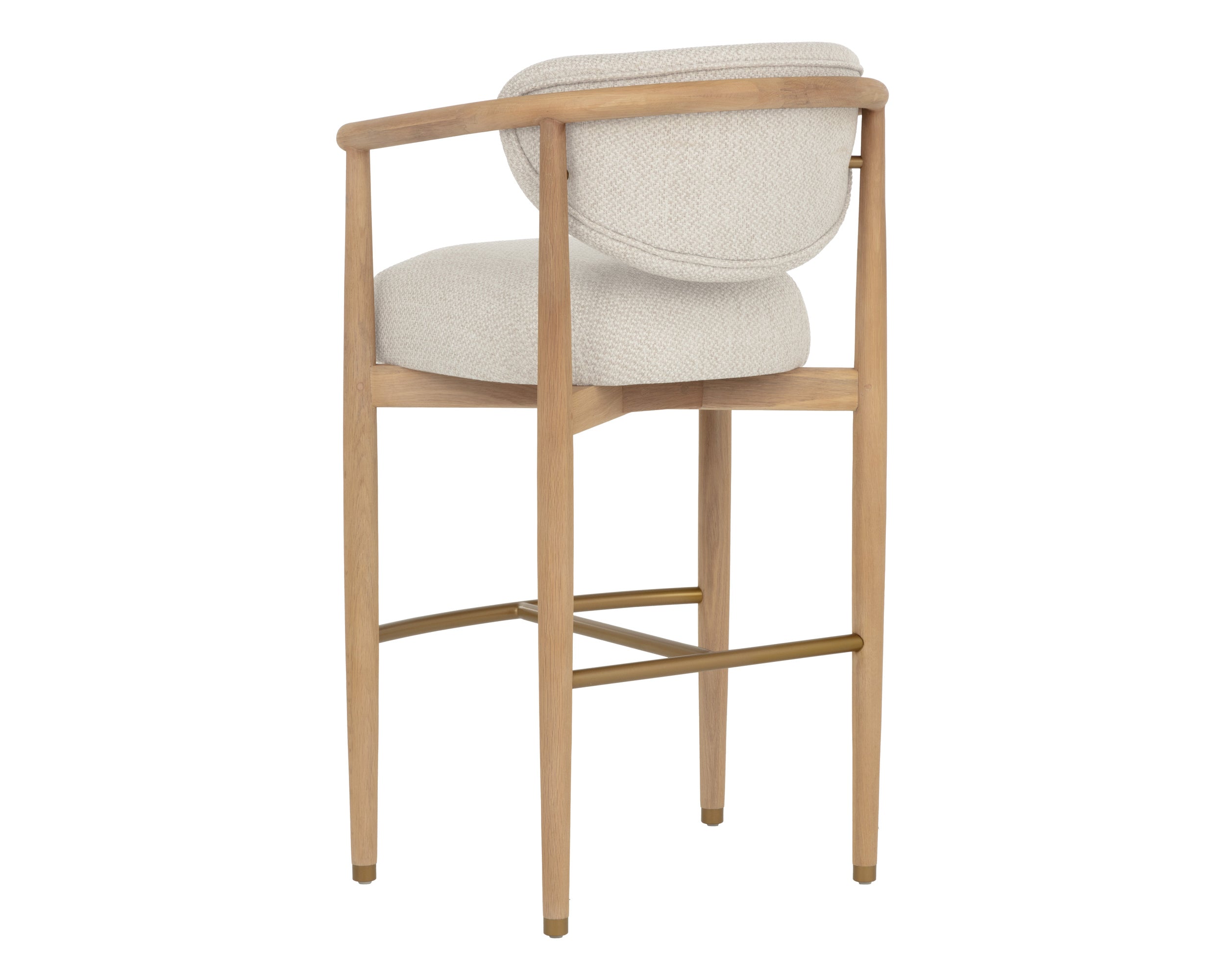 Sigrid Barstool - Light Oak - Monument Oatmeal