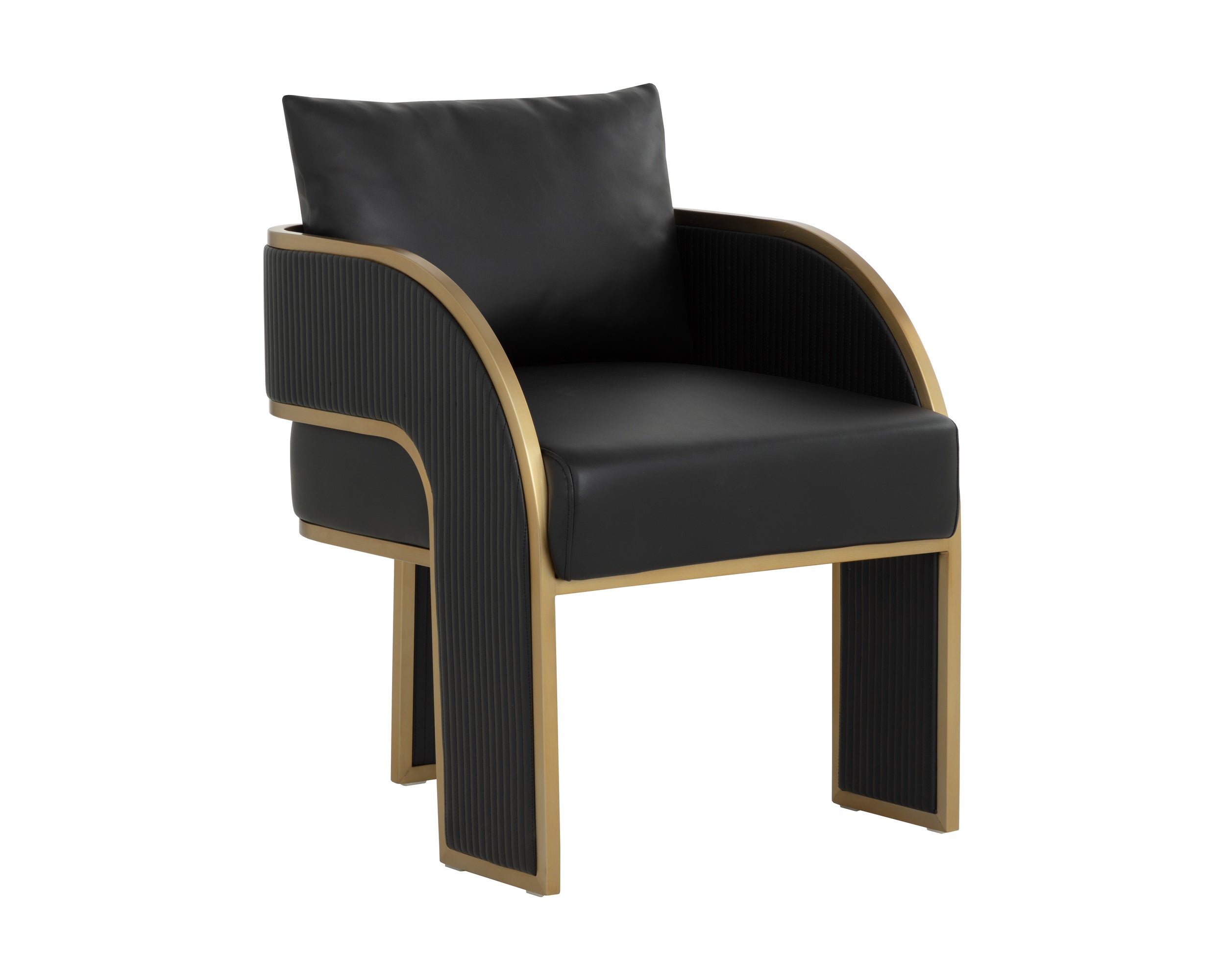 Baz Dining Armchair - Napa Black