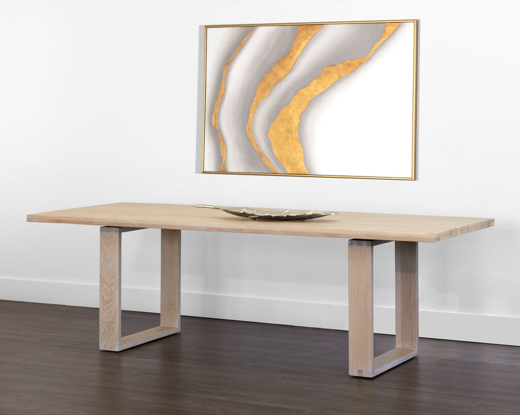 Thanus Dining Table - Light Oak - 94.5"