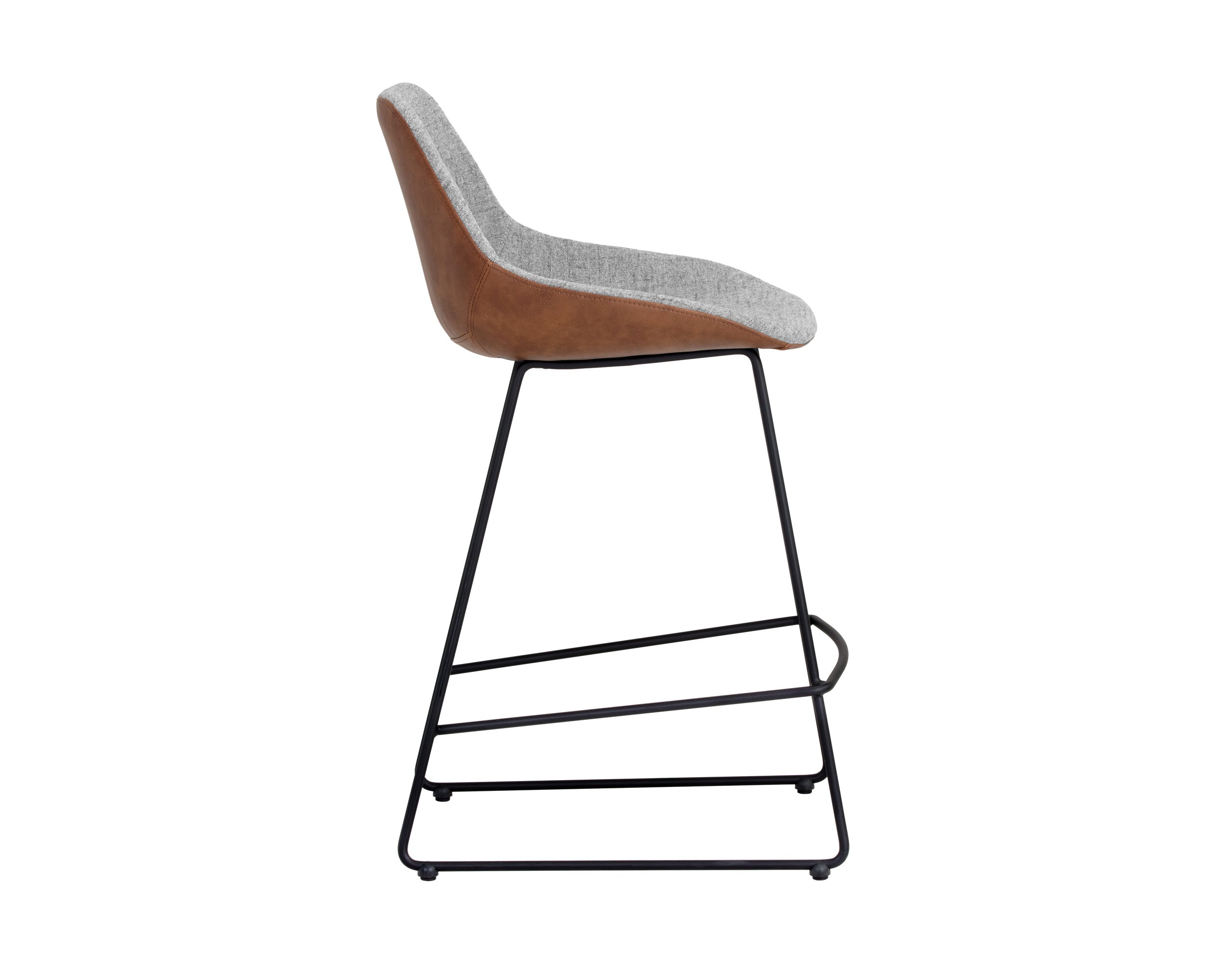 Mccoy Counter Stool - Cinnamon Brown / November Grey