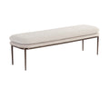 Koffi Bench - Dark Bronze - Chacha Cream / Meg Taupe