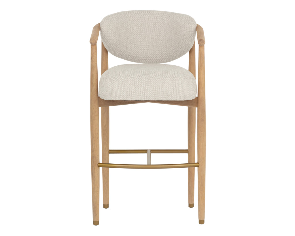 Sigrid Barstool - Light Oak - Monument Oatmeal
