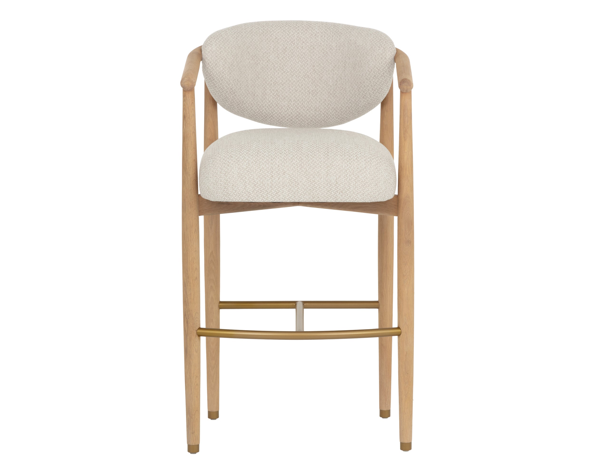 Sigrid Barstool - Light Oak - Monument Oatmeal