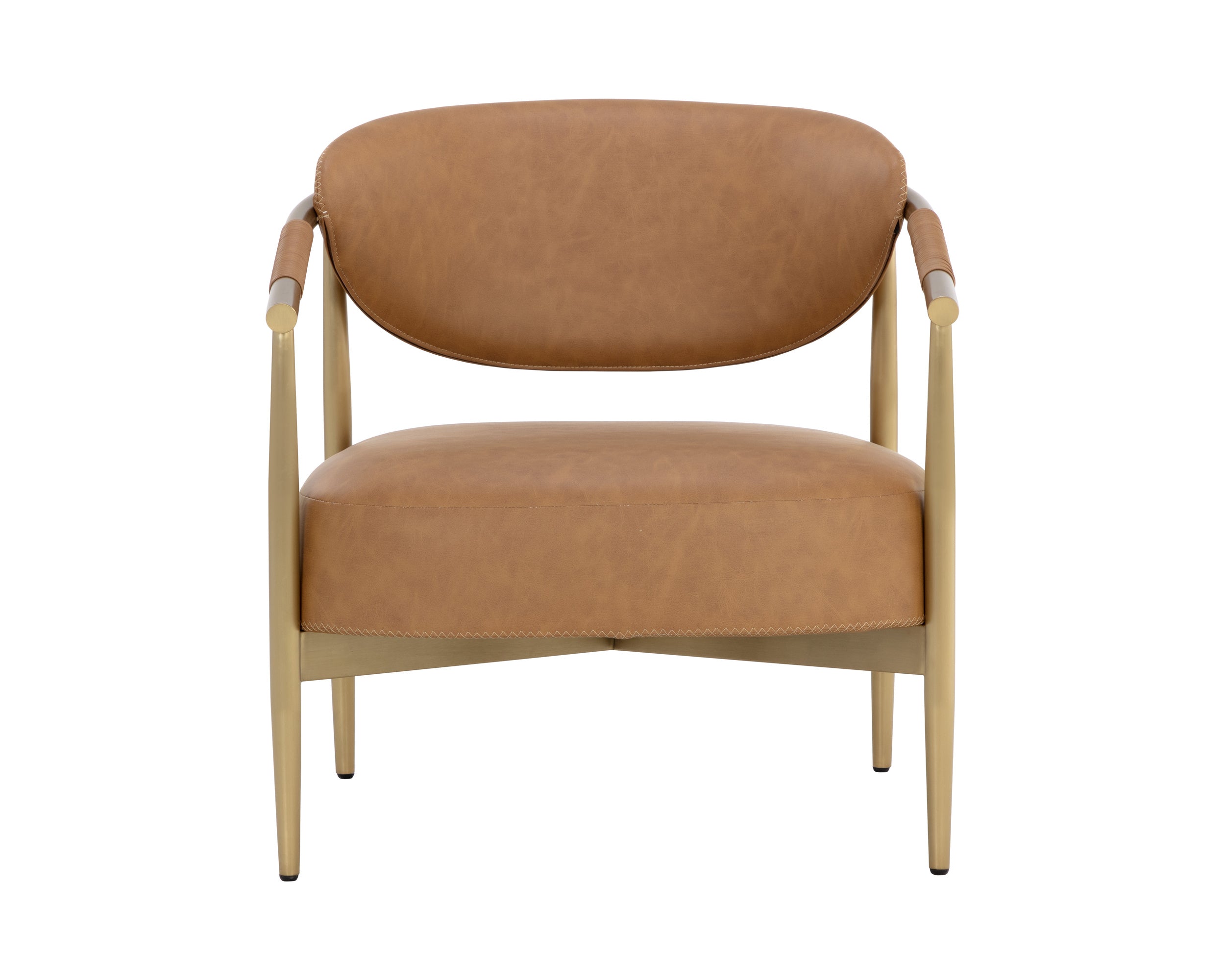 Heloise Lounge Chair - Milliken Cognac