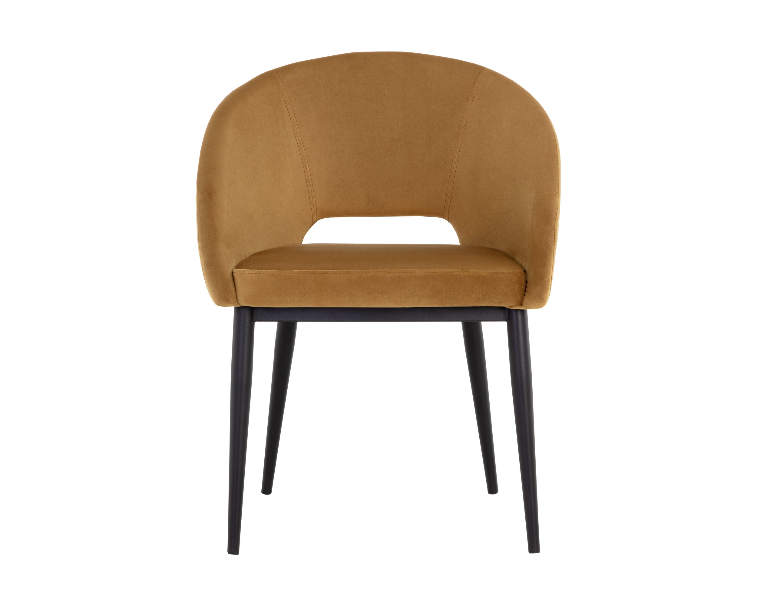Thatcher Dining Armchair - Black - Gold Sky