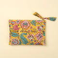 Block Print Pouch, Yellow