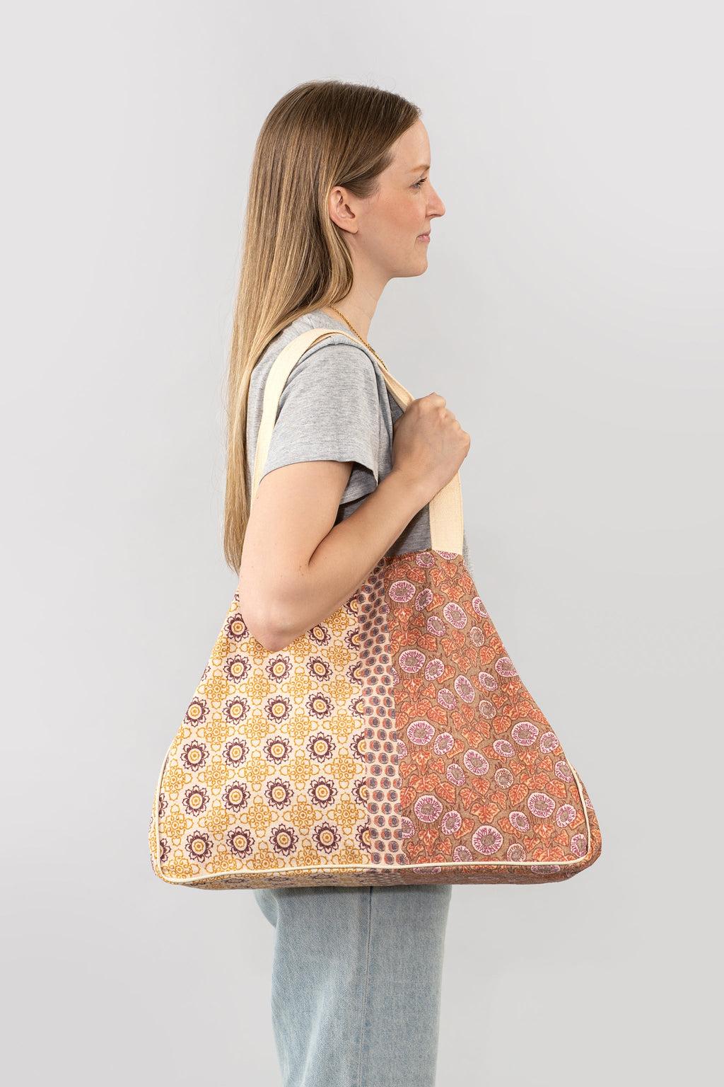 Cleo Market Bag, Peach