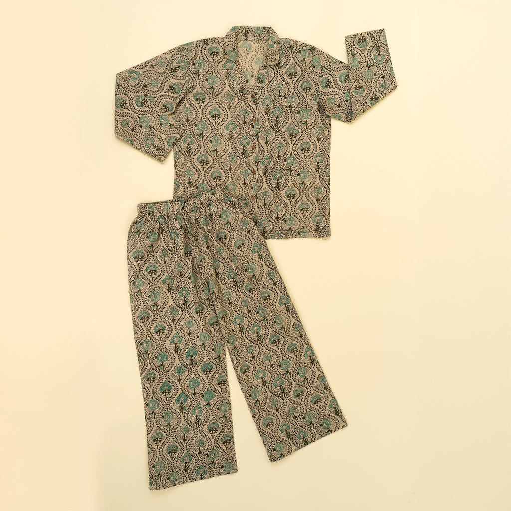 Lalita Block Print Pyjama Set - L/XL