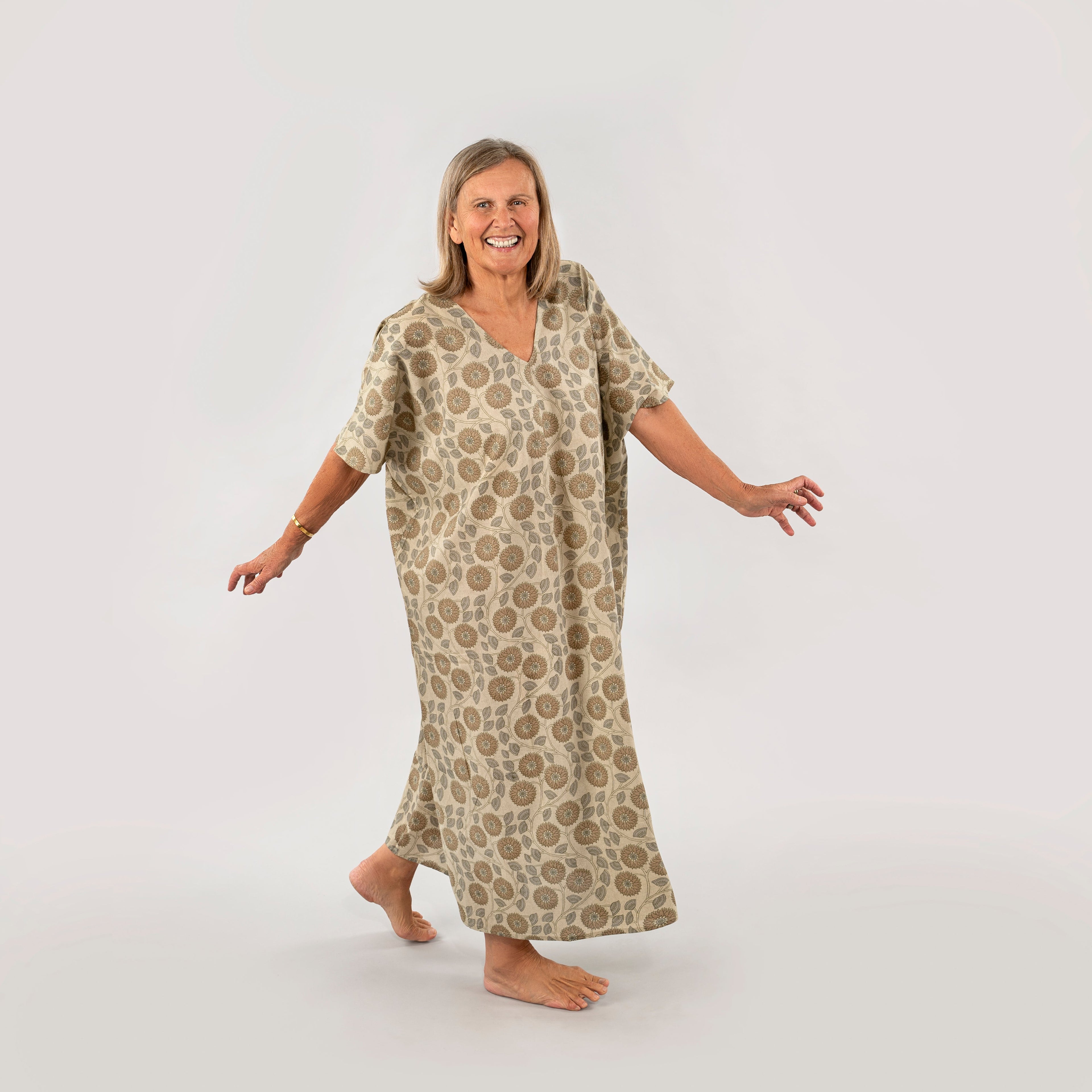 Kalli Block Print Kaftan
