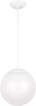 Leo Hanging Globe Large Pendant | White | Smooth White Glass Bulb(s) Not Included