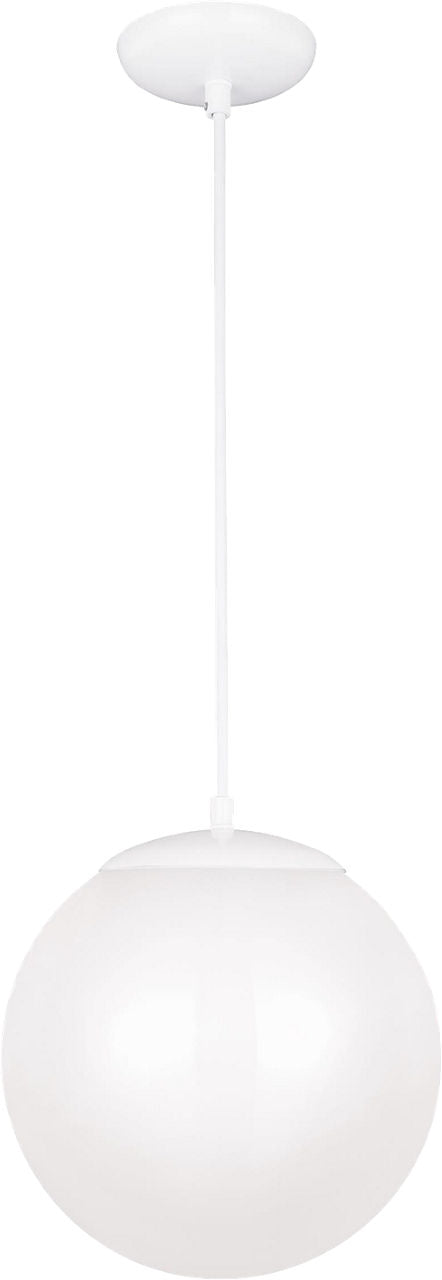Leo Hanging Globe Large Pendant | White | Smooth White Glass Bulb(s) Not Included