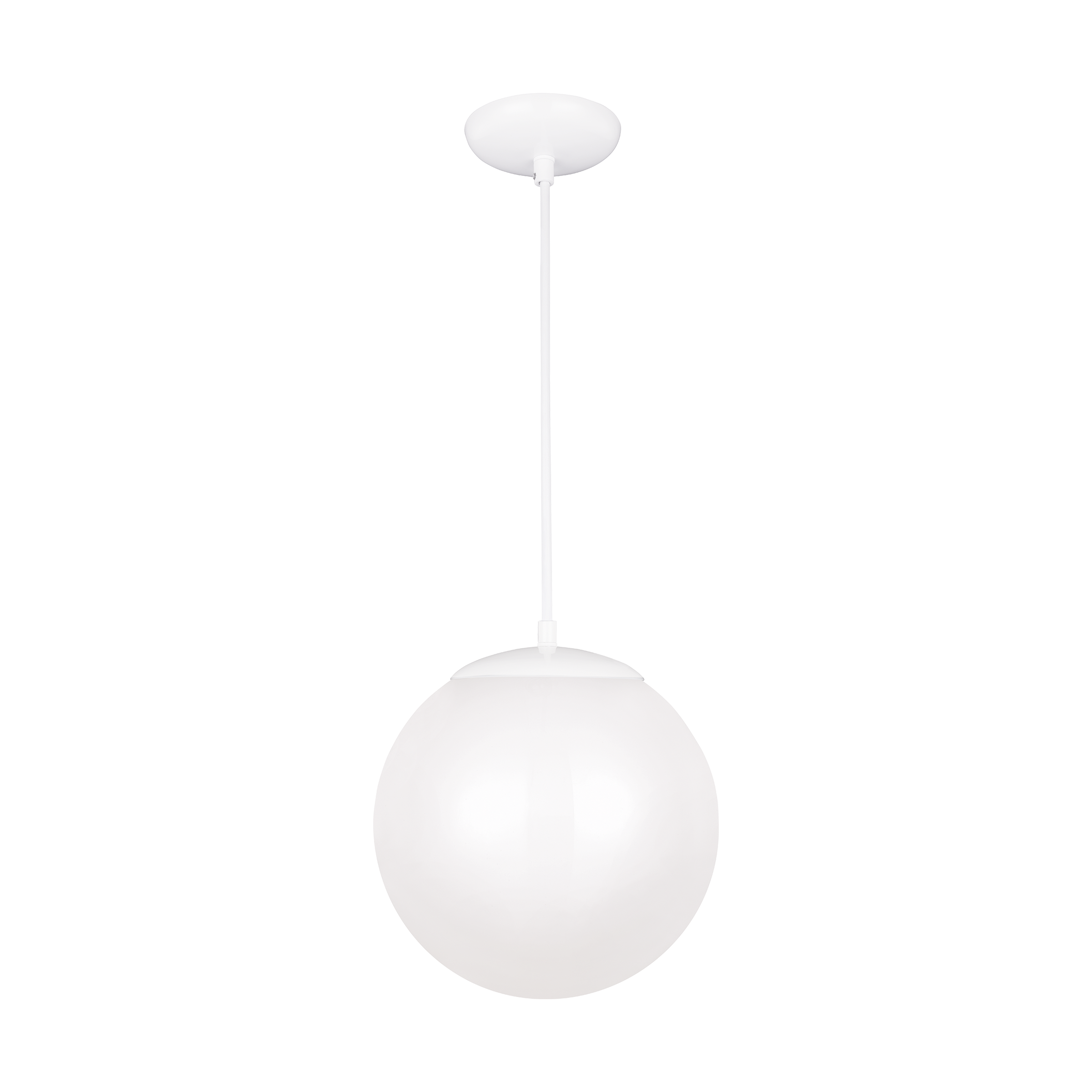 Leo Hanging Globe Large Pendant | White | Smooth White Glass Dedicated LED