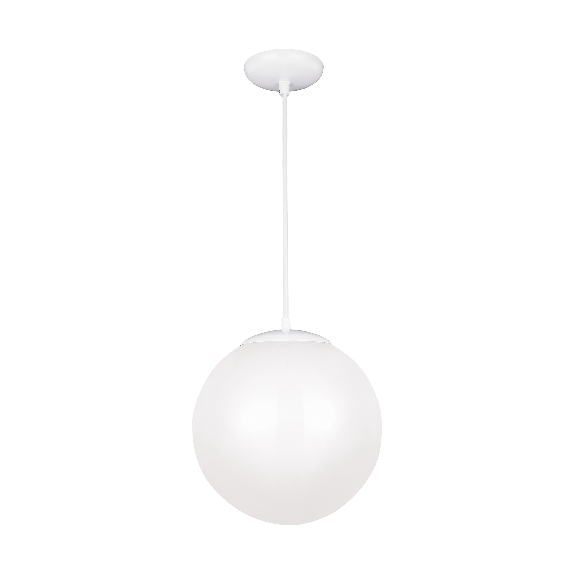 Leo Hanging Globe XL Pendant | White | Smooth White Glass Dedicated LED