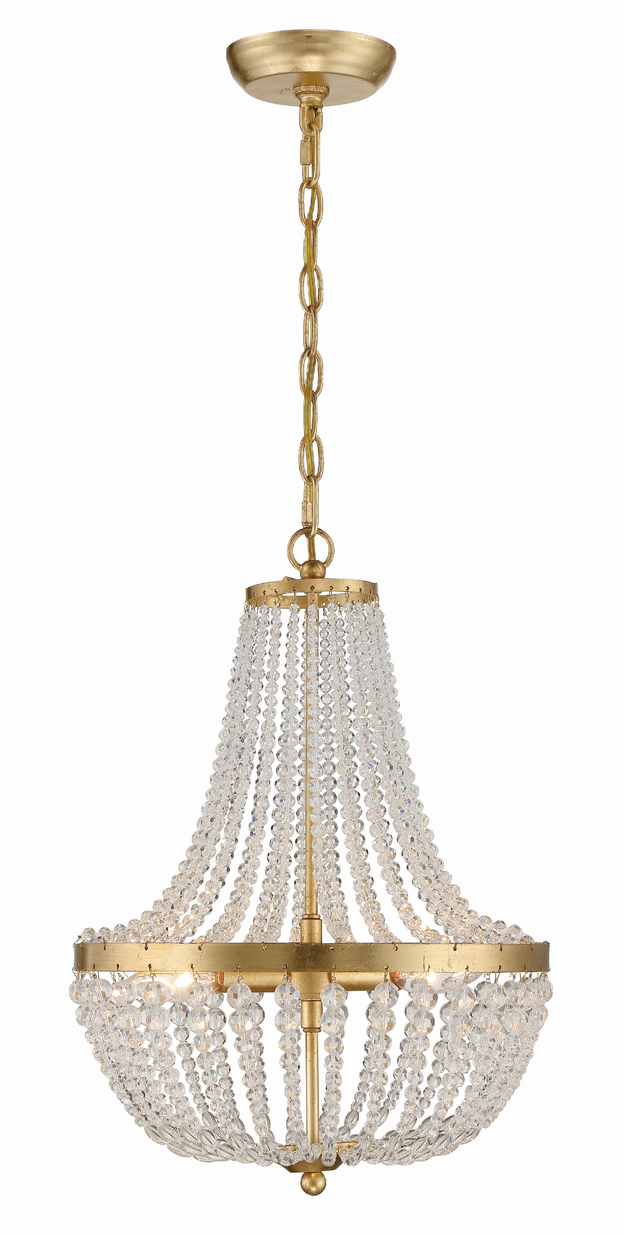 Rylee 14'' Antique Gold Chandelier