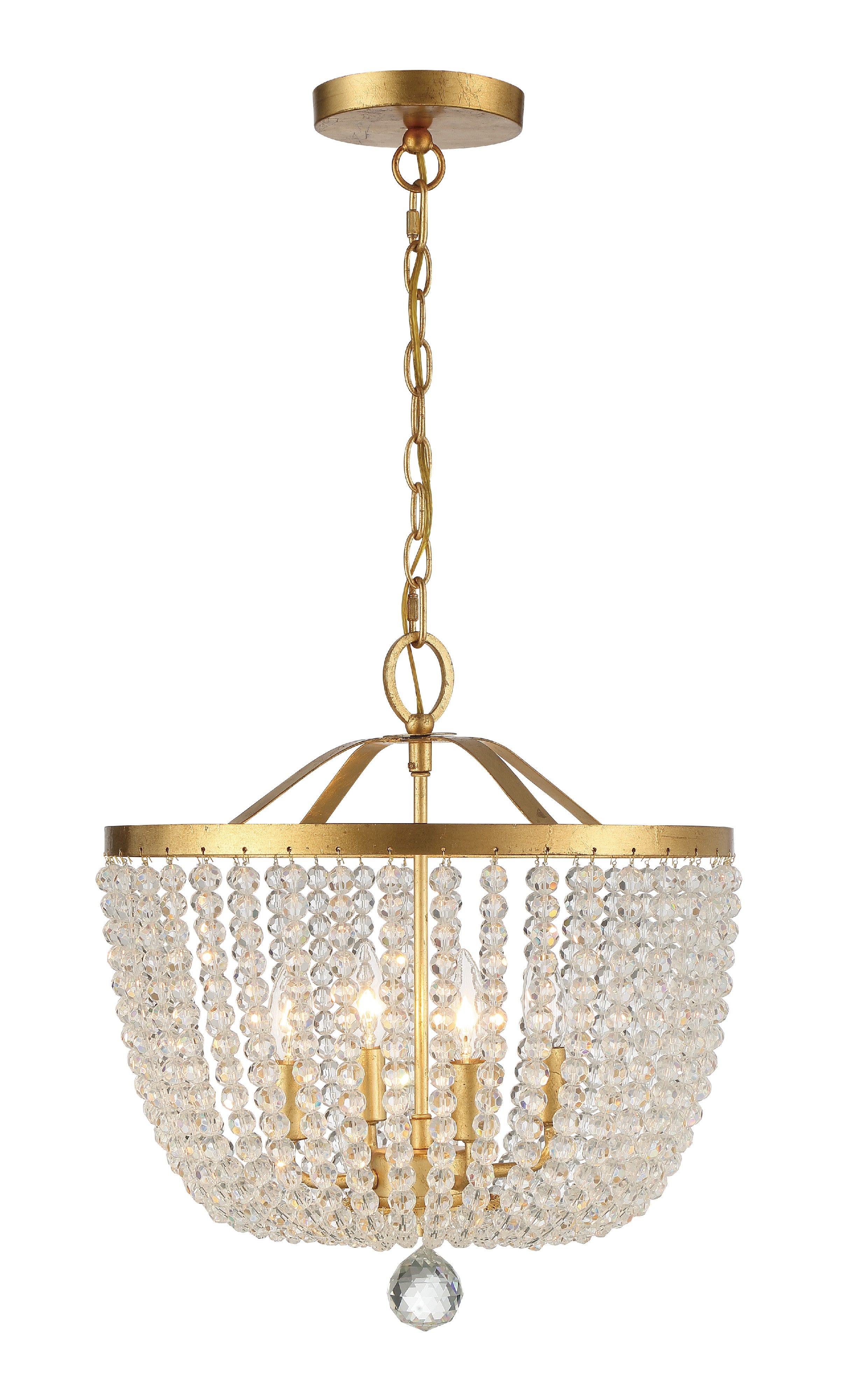 Rylee 16.5'' Antique Gold Chandelier