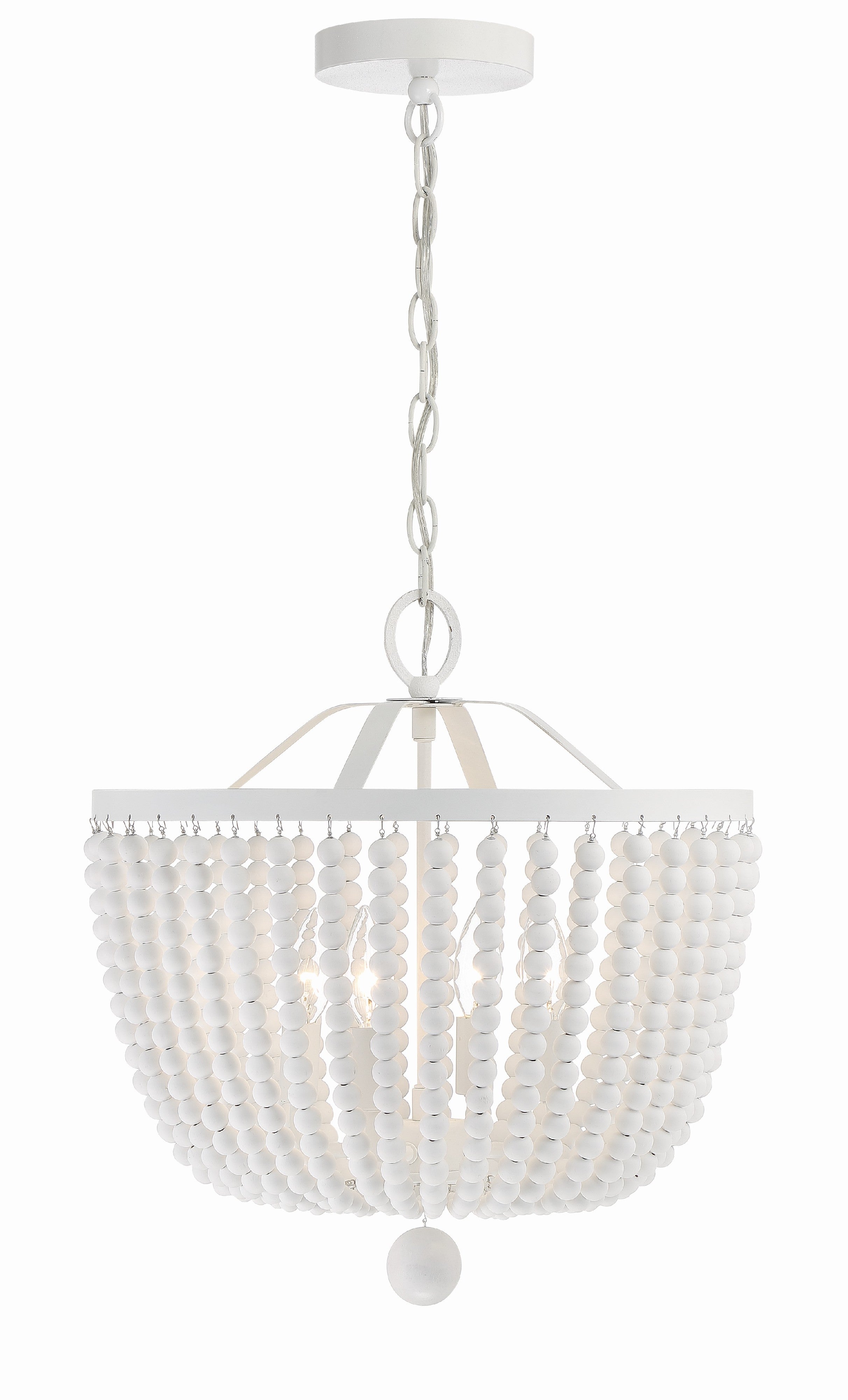 Rylee 16.5'' Matte White Chandelier