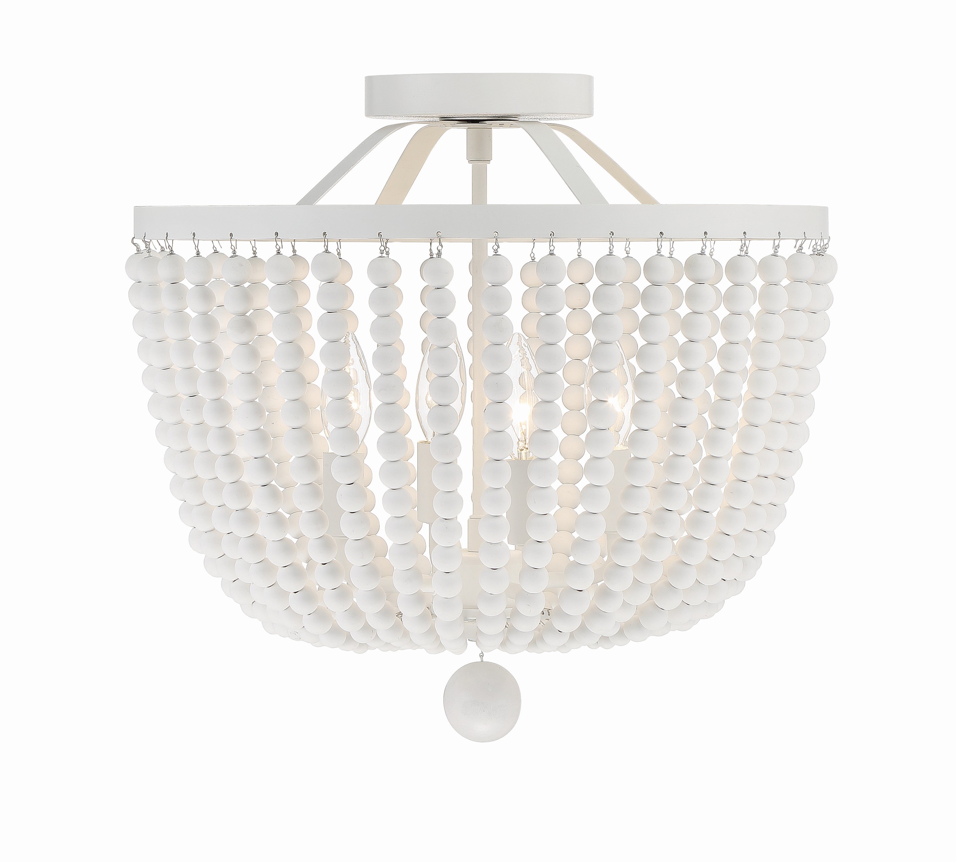 Rylee 16.5'' Matte White Semi Flush Mount