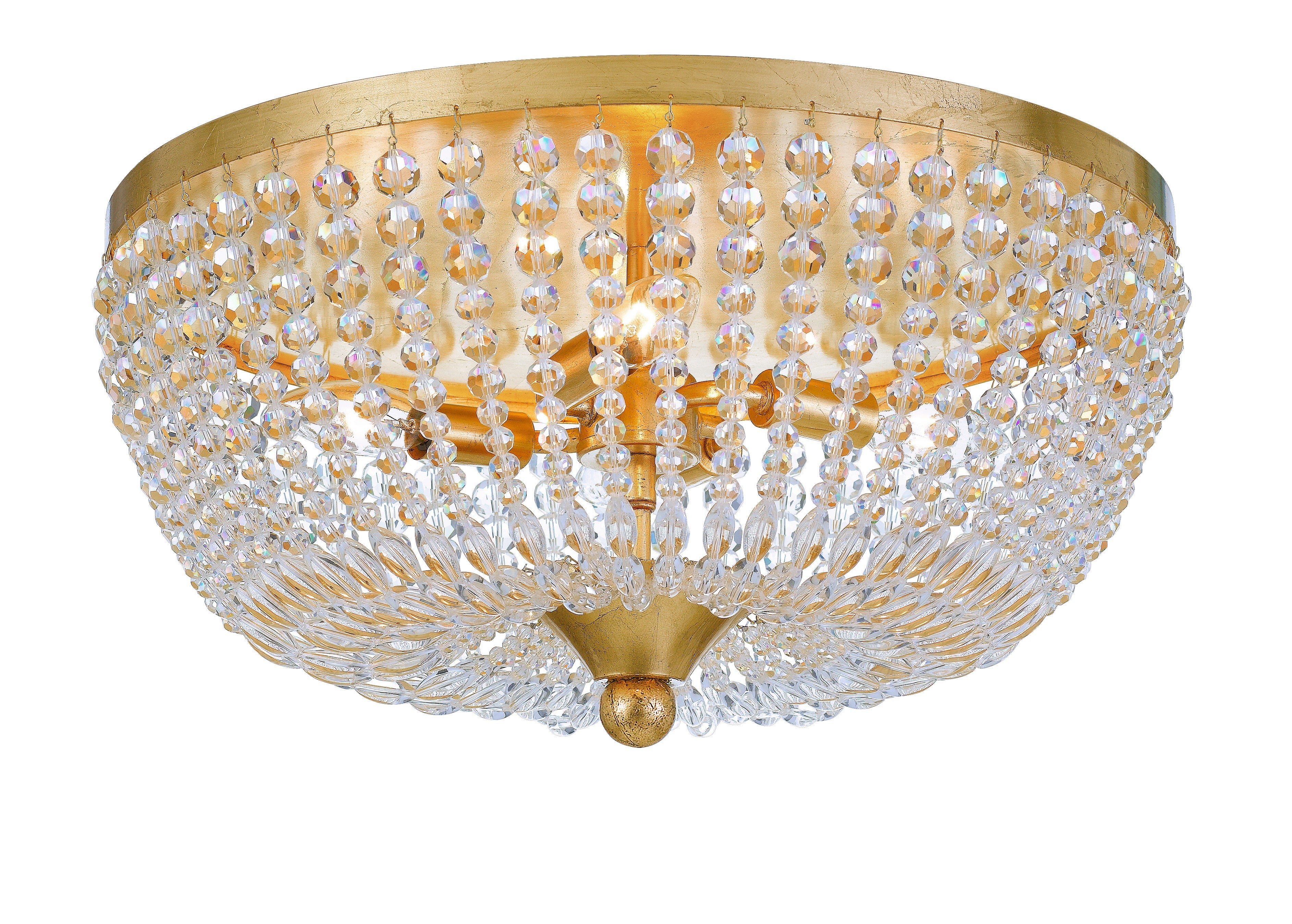 Rylee 18.5'' Antique Gold Flush Mount