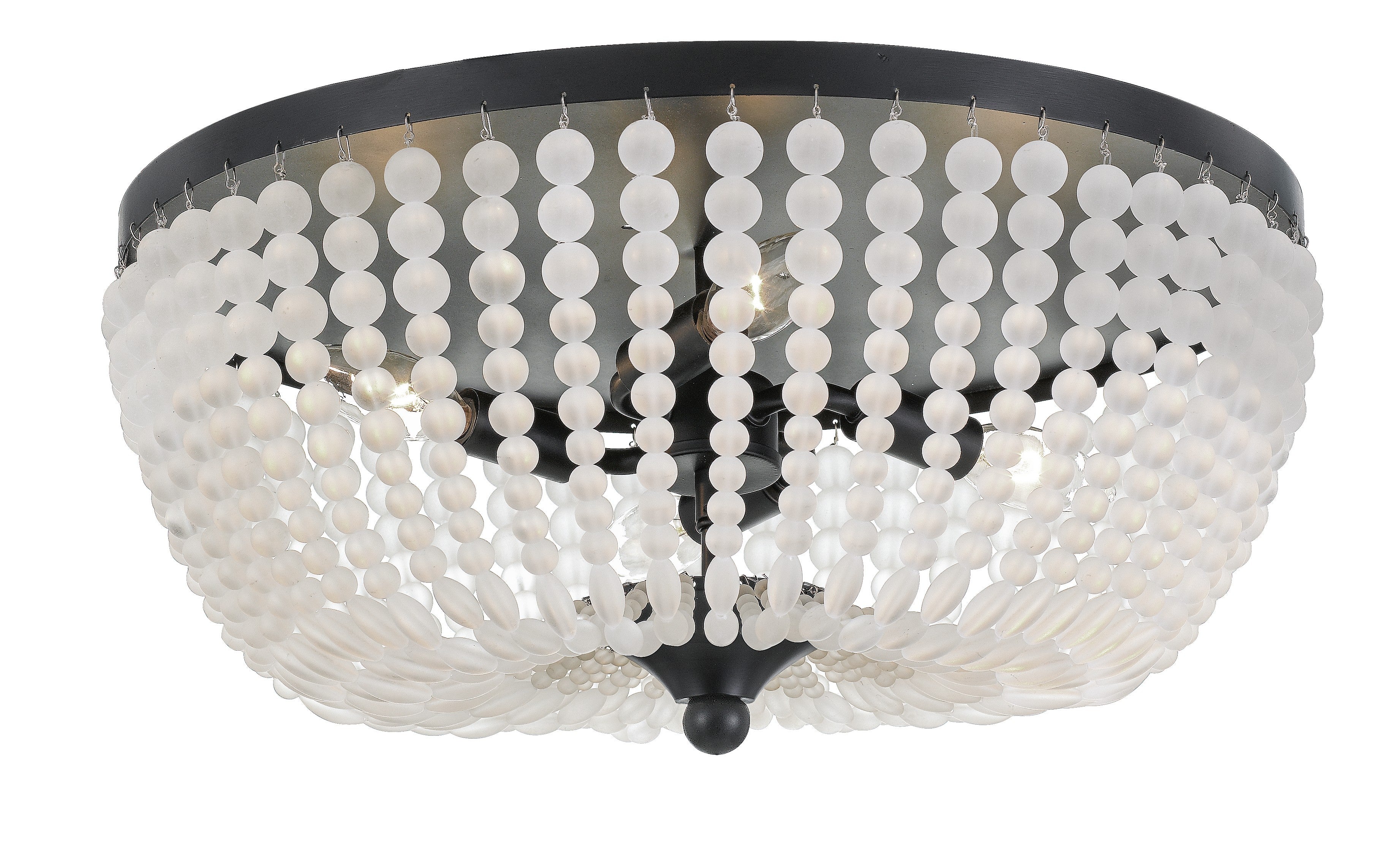 Rylee 18.5'' Matte Black Flush Mount