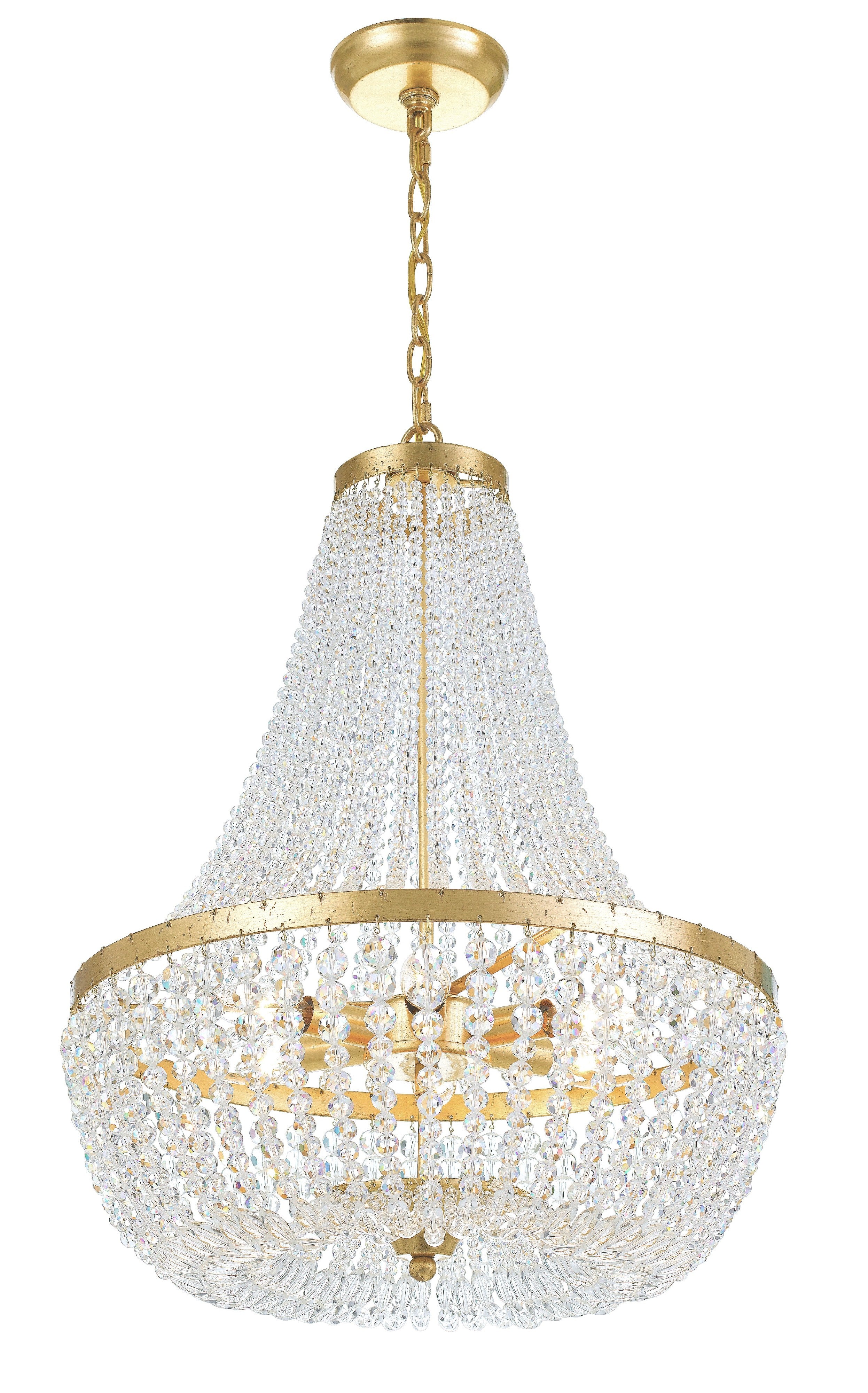 Rylee 18.75'' Antique Gold Chandelier