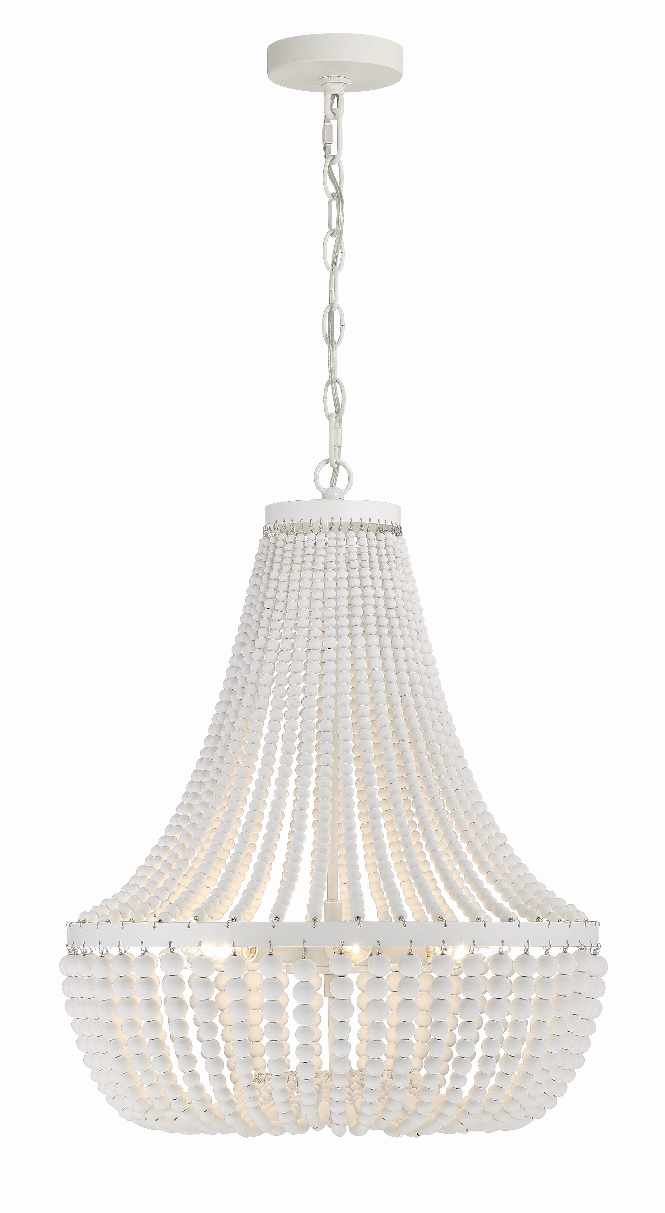 Rylee 18.75'' Matte White Chandelier