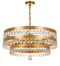 Perla 26'' Antique Gold Chandelier