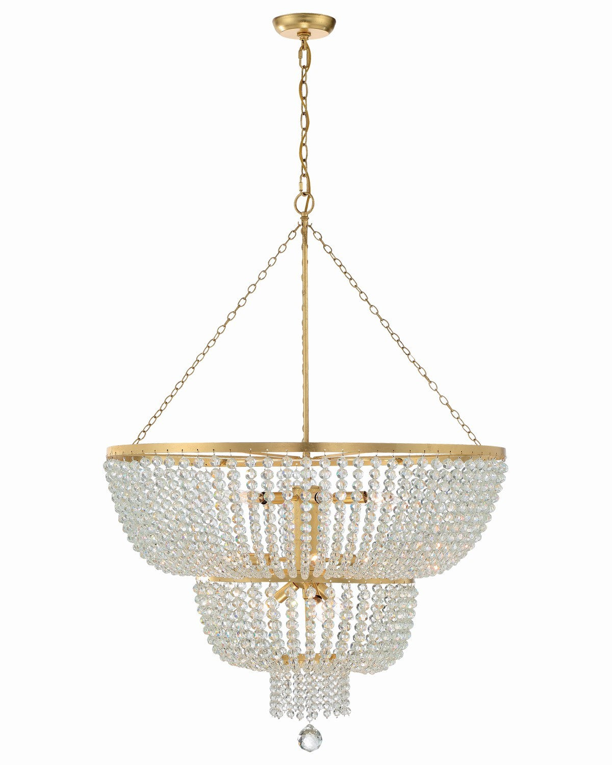 Rylee 32'' Antique Gold Chandelier