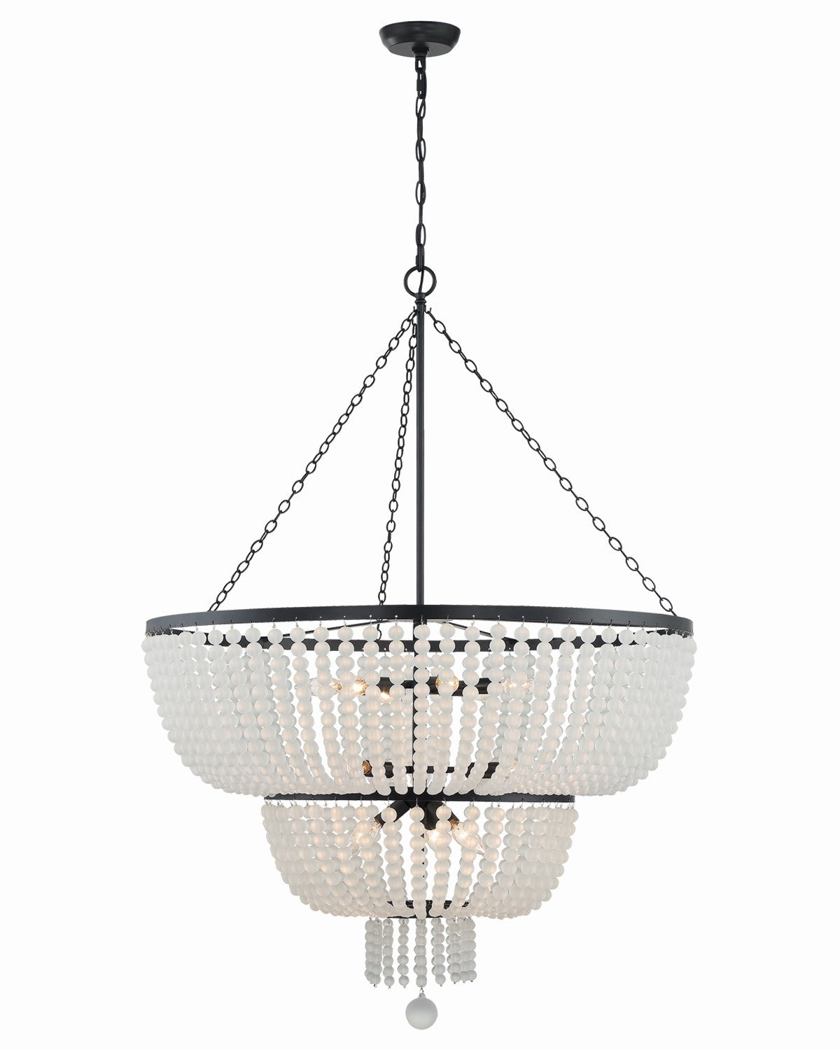 Rylee 32'' Matte Black Chandelier