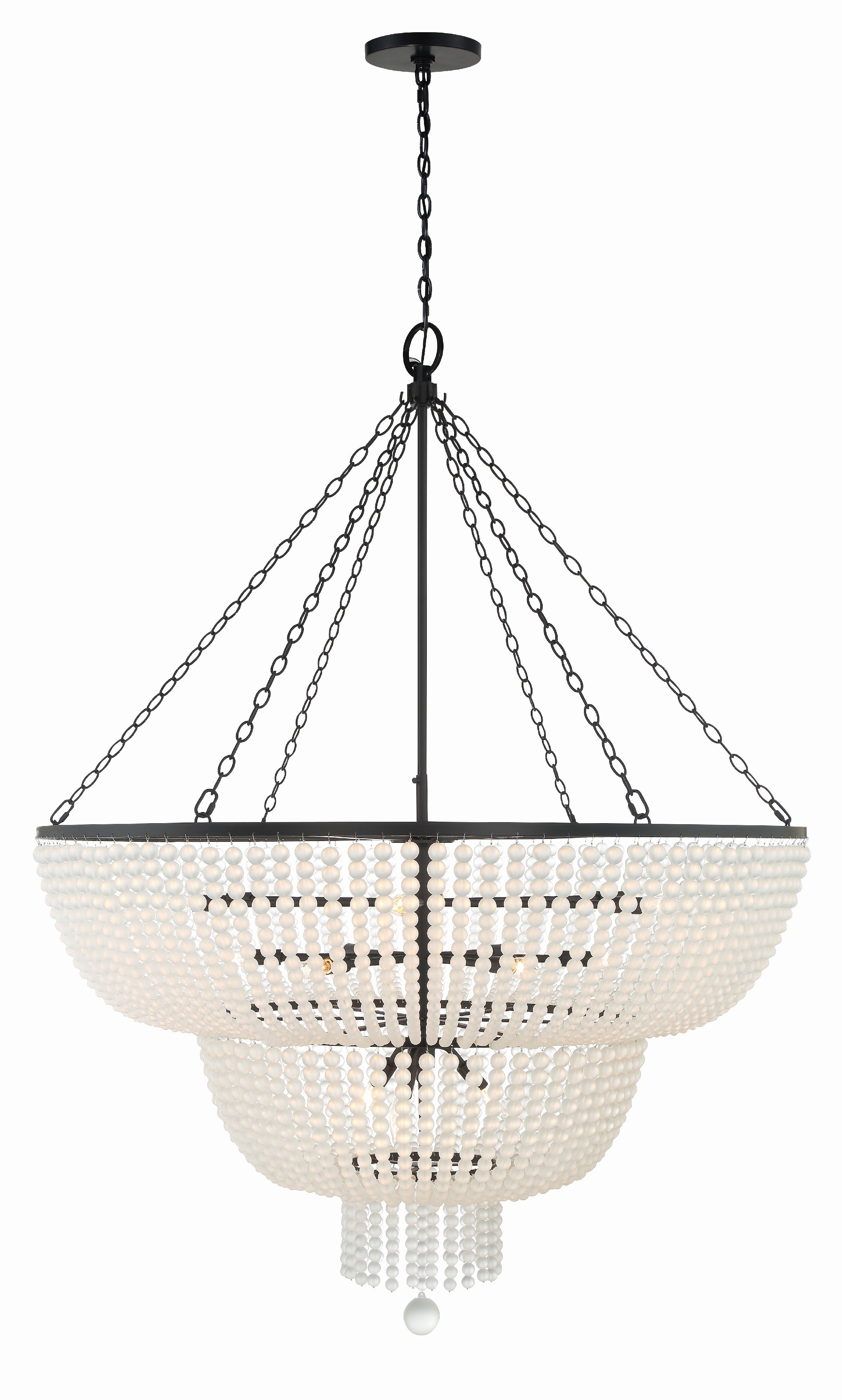 Rylee 48.5'' Matte Black Chandelier