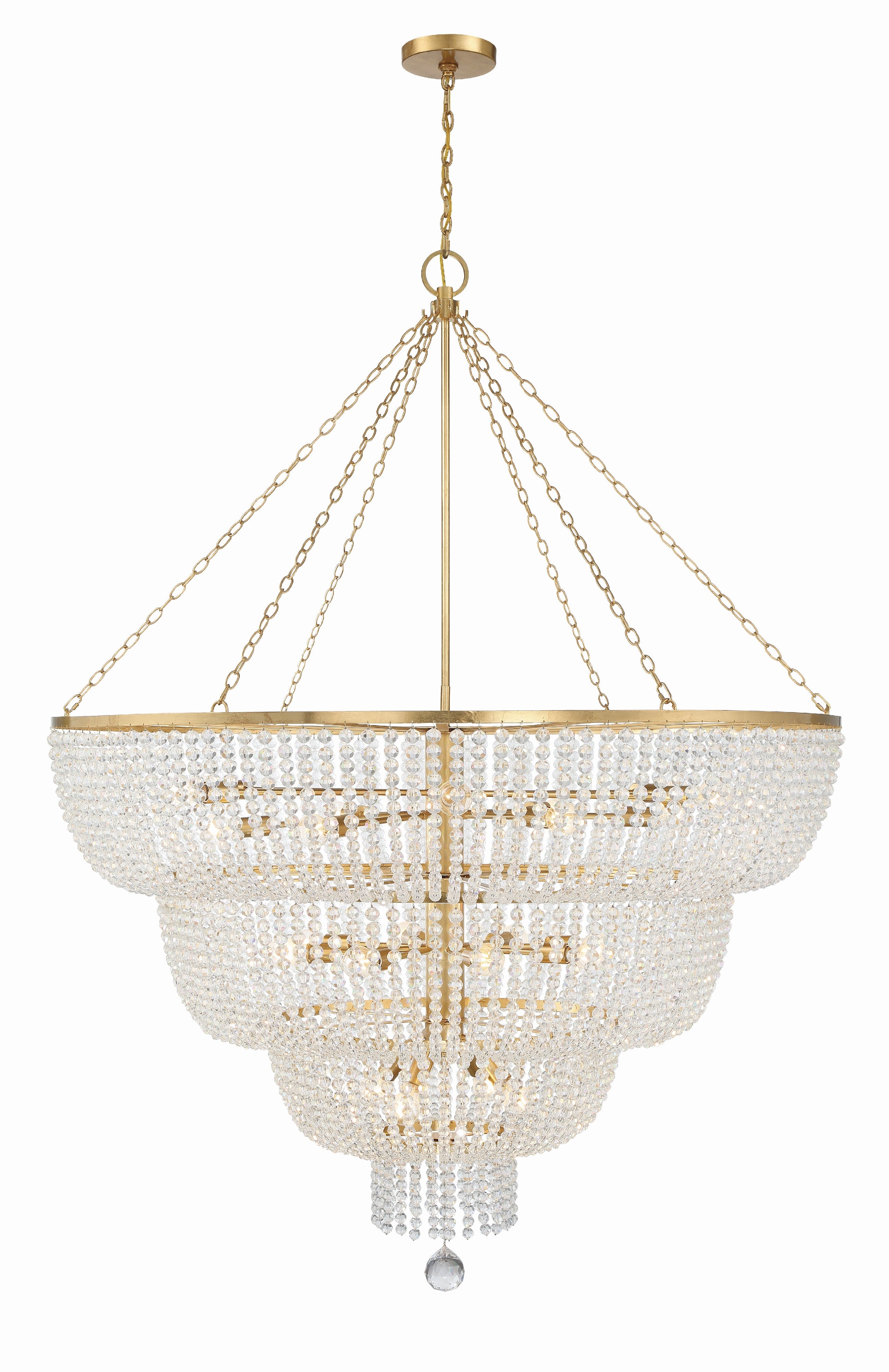 Rylee 60'' Antique Gold Chandelier