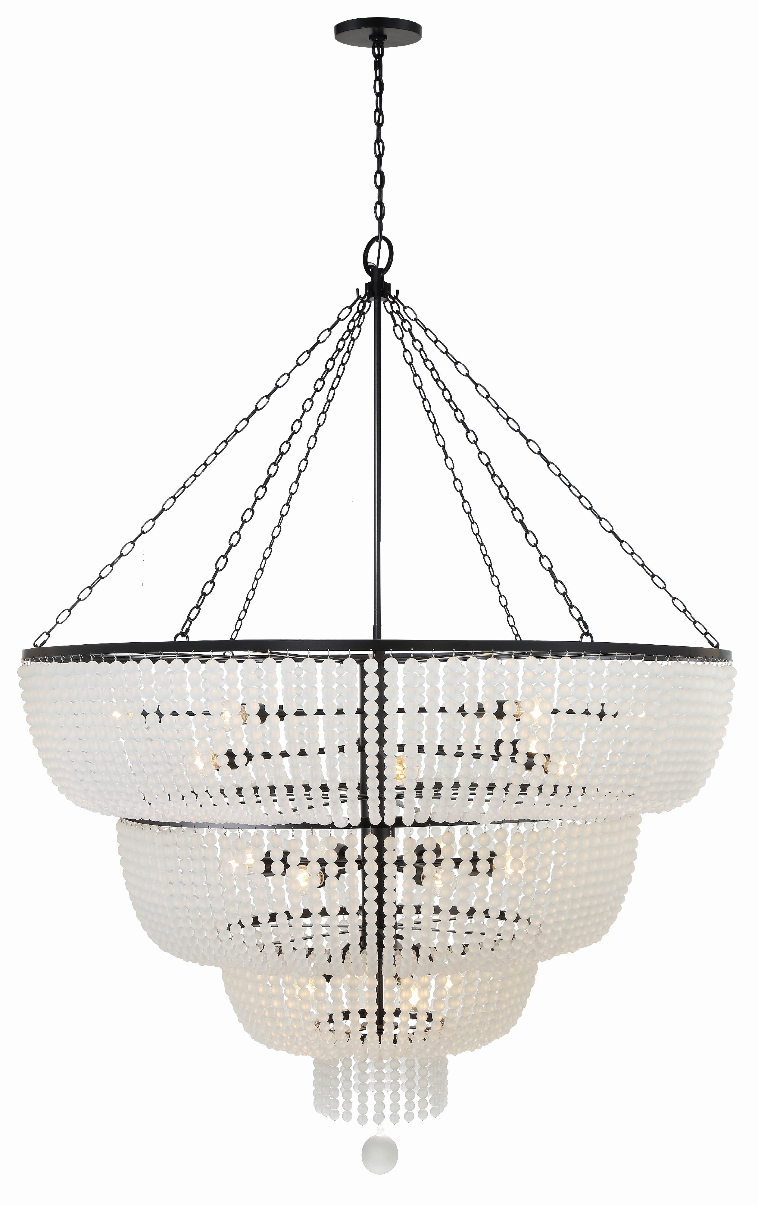Rylee 60'' Matte Black Chandelier