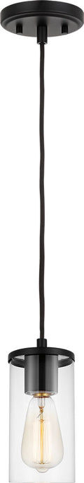 Zire One Light Mini-Pendant | Midnight Black Bulbs Included