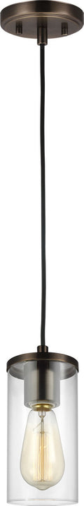 Zire One Light Mini-Pendant | Pewter Bronze Bulbs Included