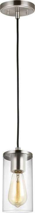 Zire One Light Mini-Pendant | Brushed Nickel Bulbs Included