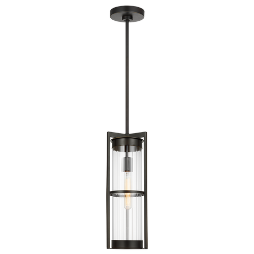 Alcona One Light Outdoor Pendant Lantern Antique Bronze Bulbs Included