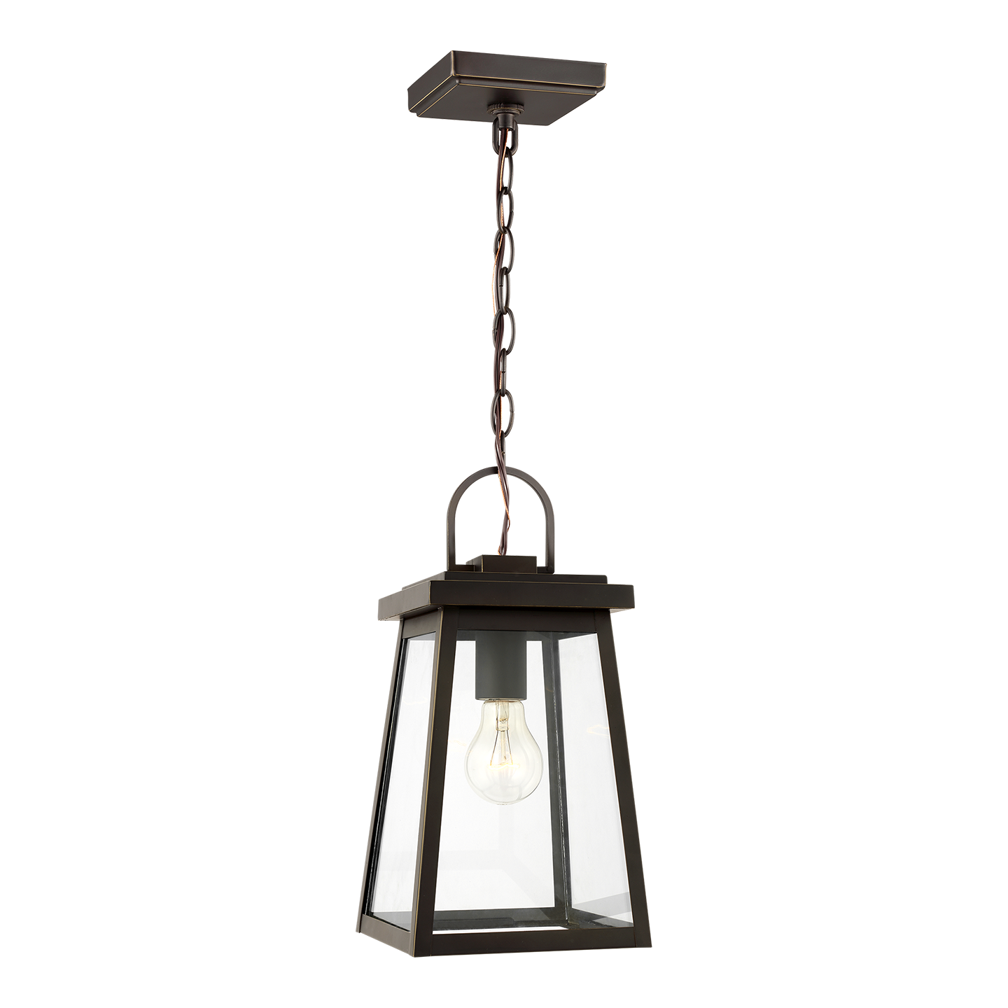 Founders Pendant | Antique Bronze Frosted Bulb