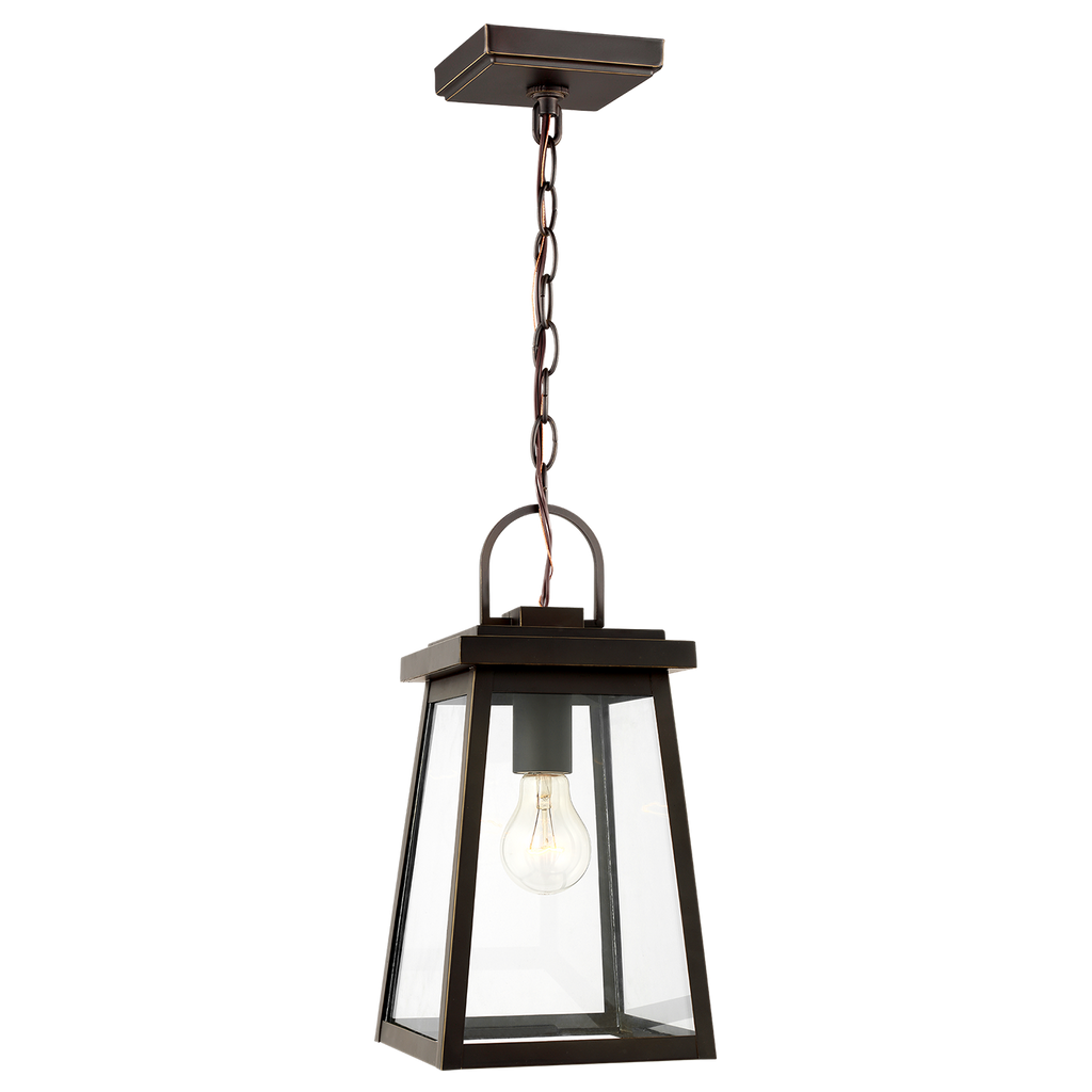 Founders Pendant | Antique Bronze Clear Bulb