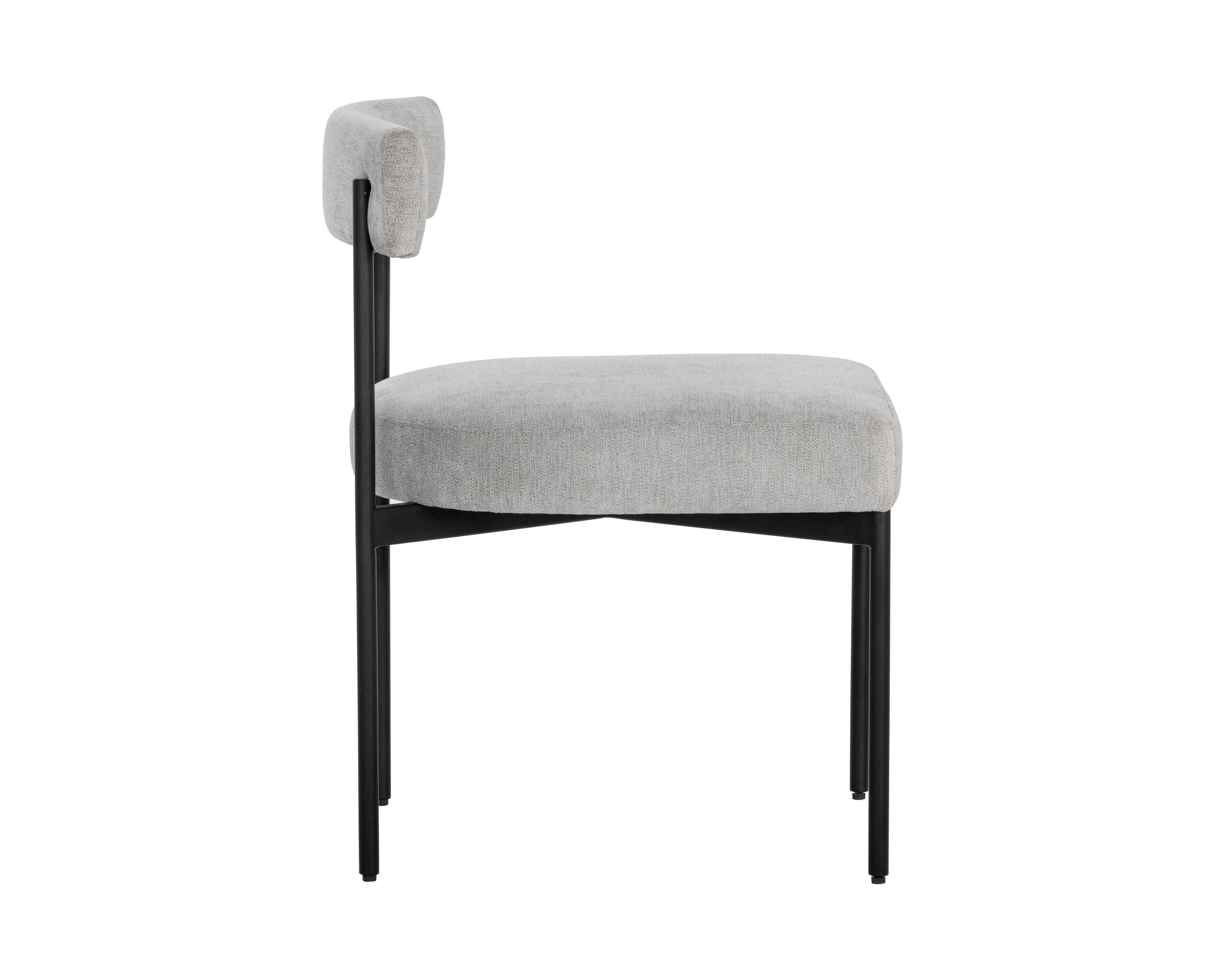 Seneca Dining Chair - Black - Polo Club Stone