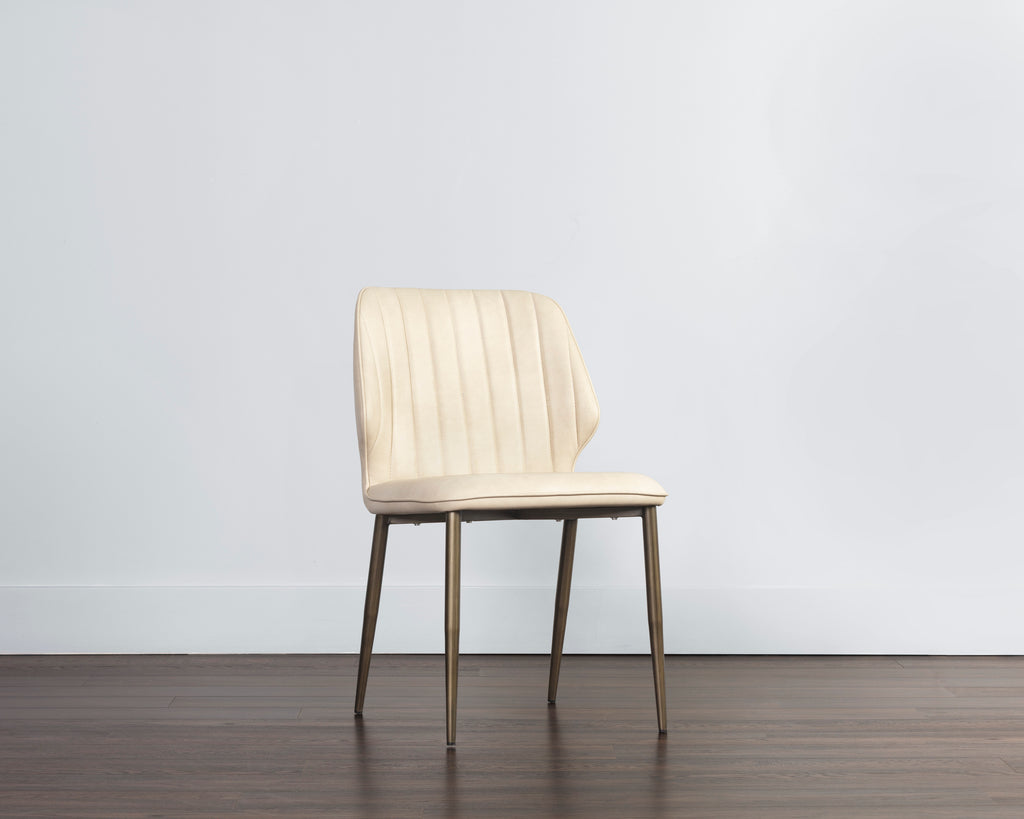 Clinton Dining Chair - Bronze - Bravo Cream