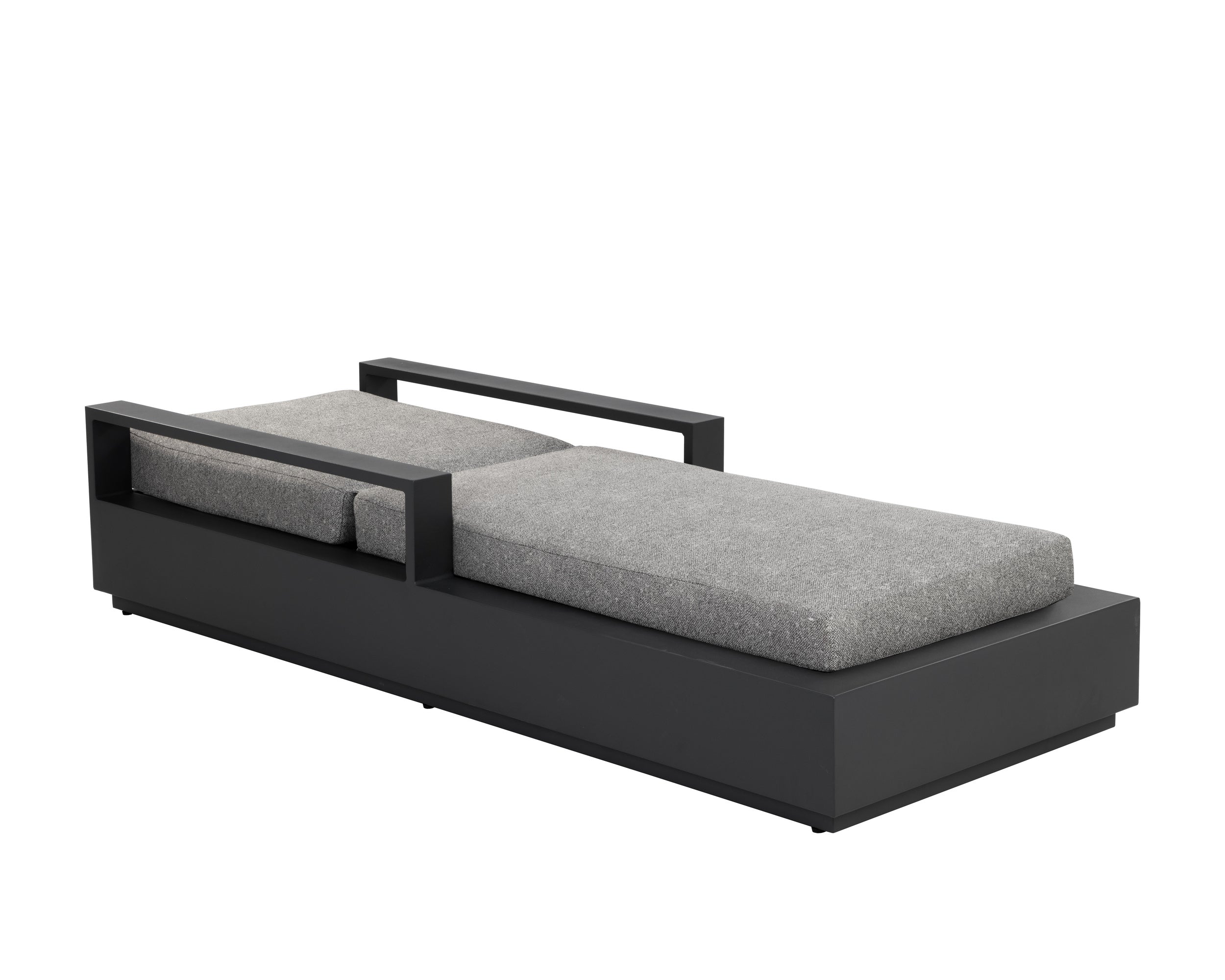 Tavira Lounger - Charcoal - Lanikai Salt And Pepper