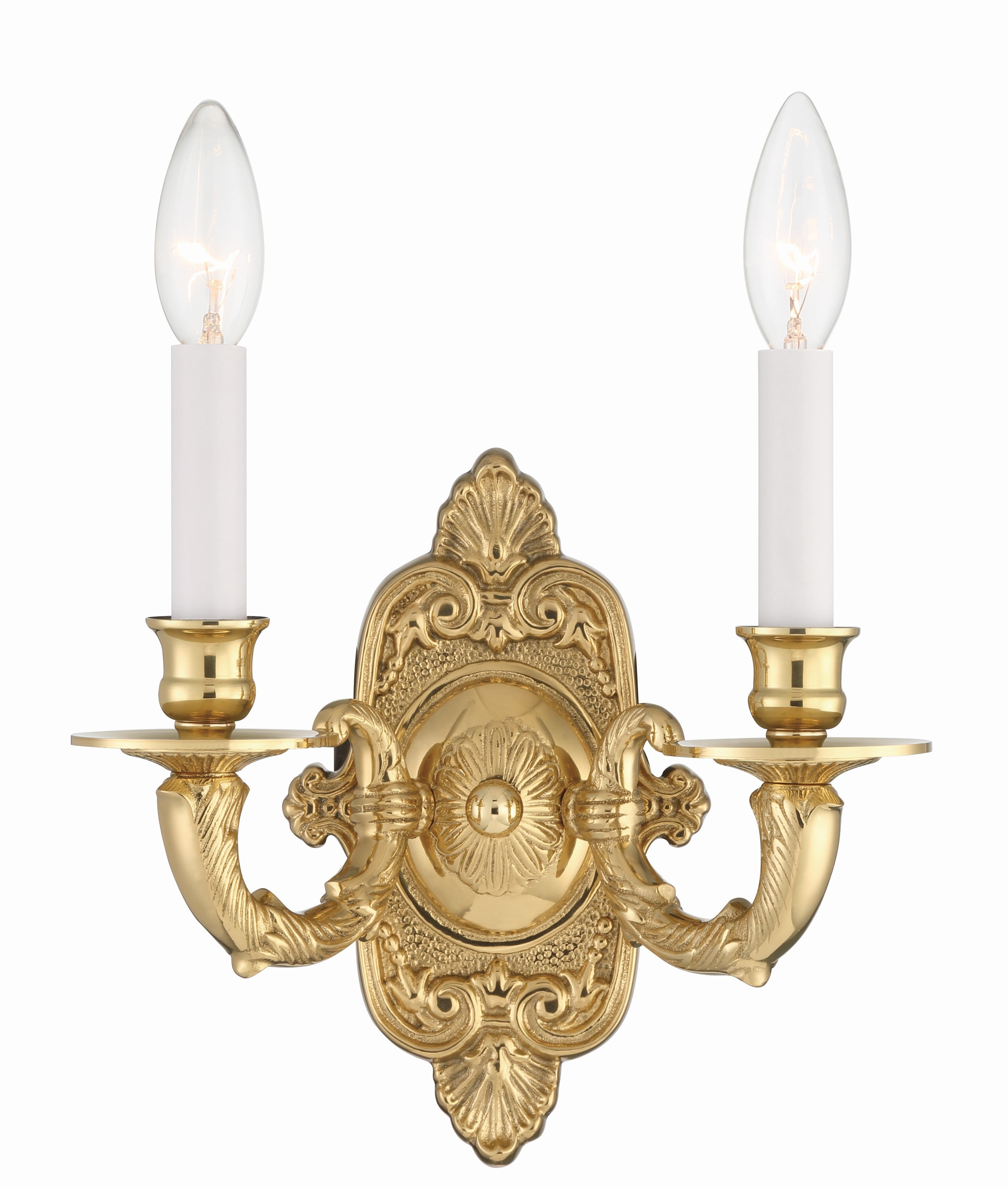 Marlowe 10'' Polished Brass Sconce