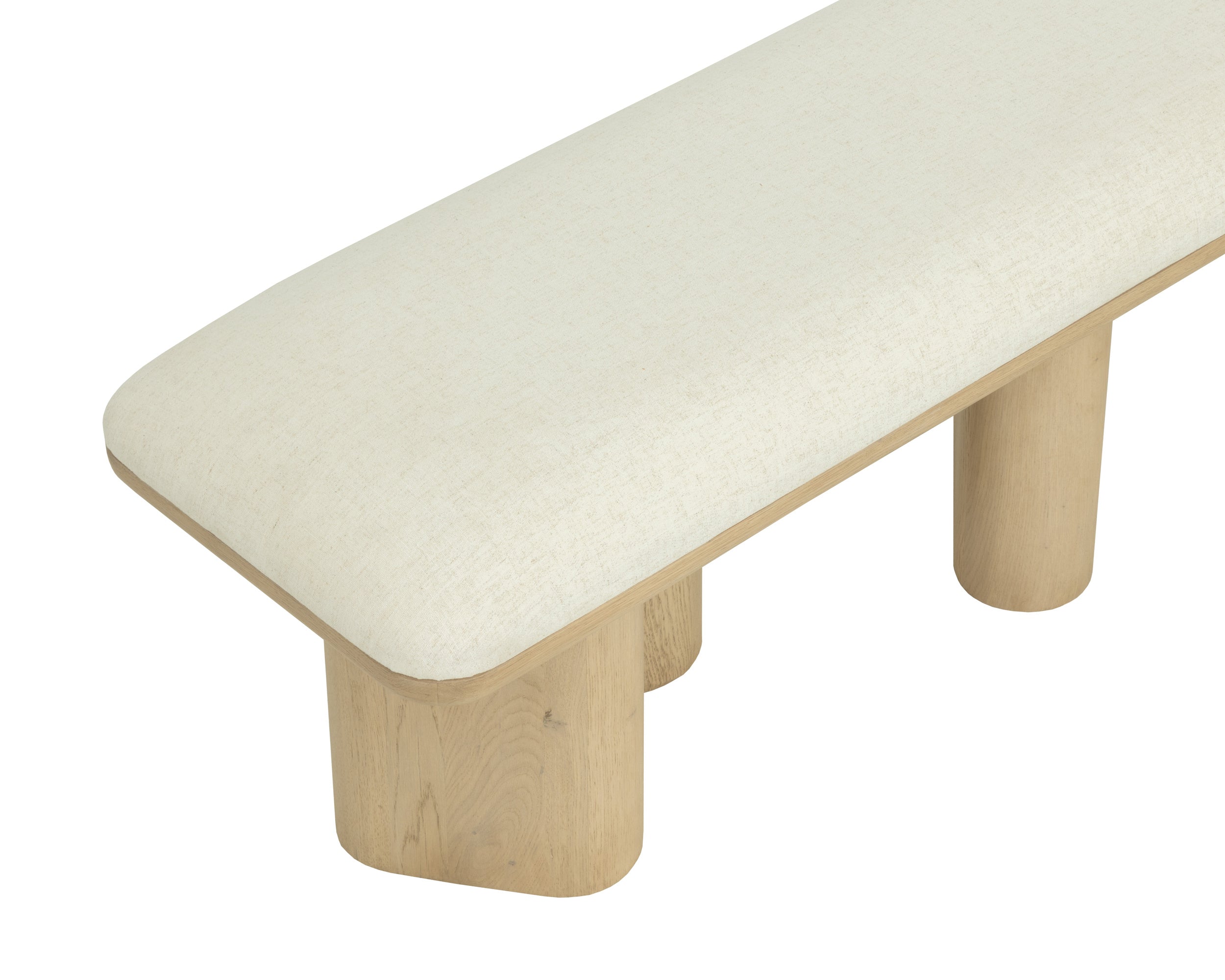 Hiro Bench - Light Oak - Geralt Linen