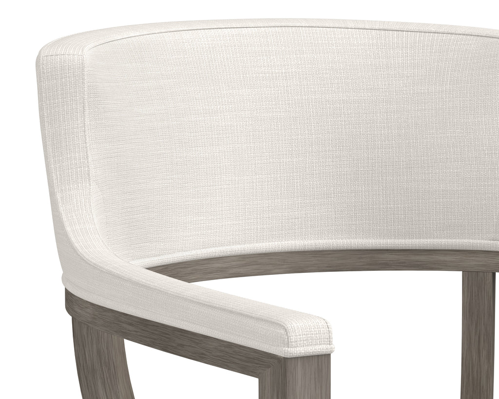 Brylea Dining Armchair - Ash Grey - Linoso Ivory