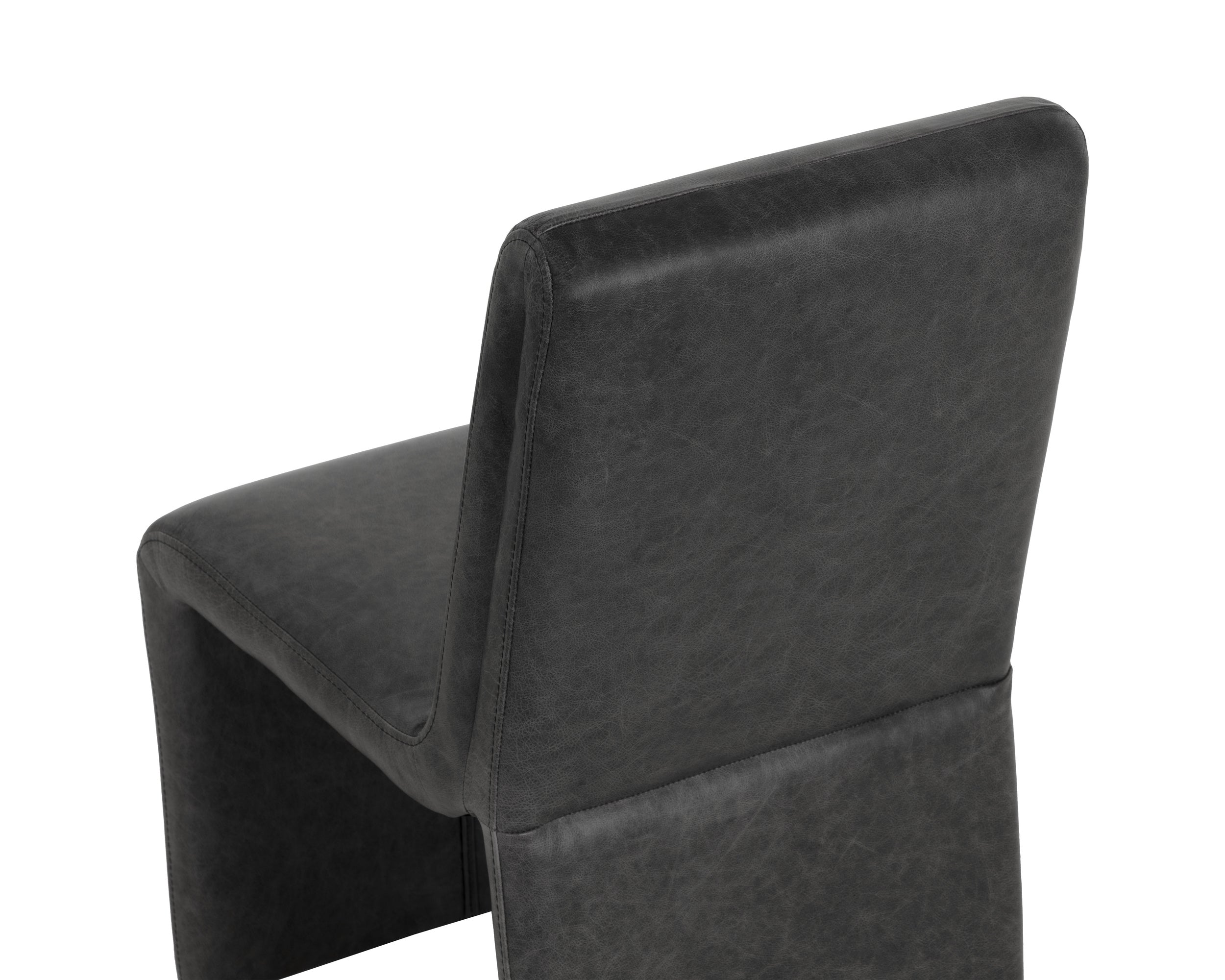Cascata Dining Chair - Marseille Black Leather